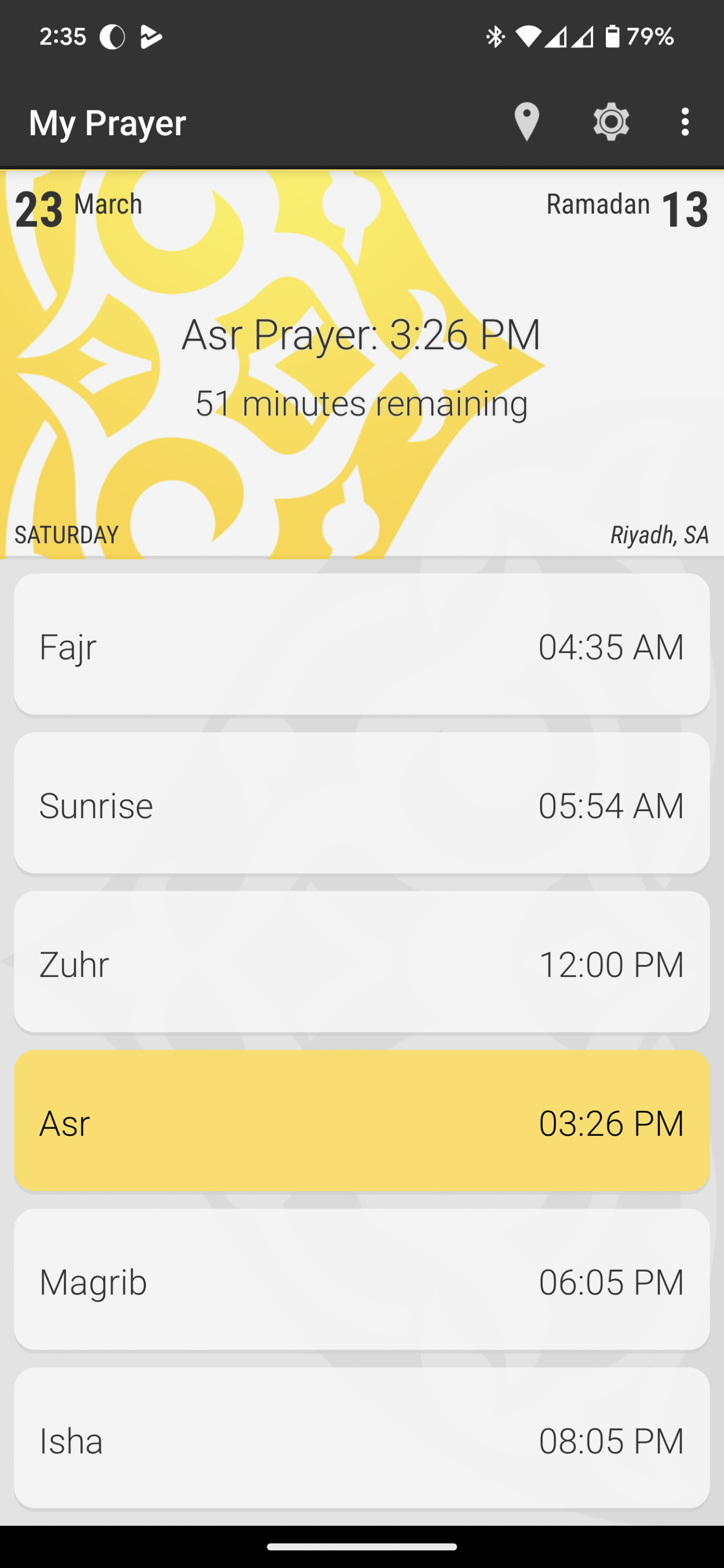 اسکرین شات 2 برنامه My Prayer