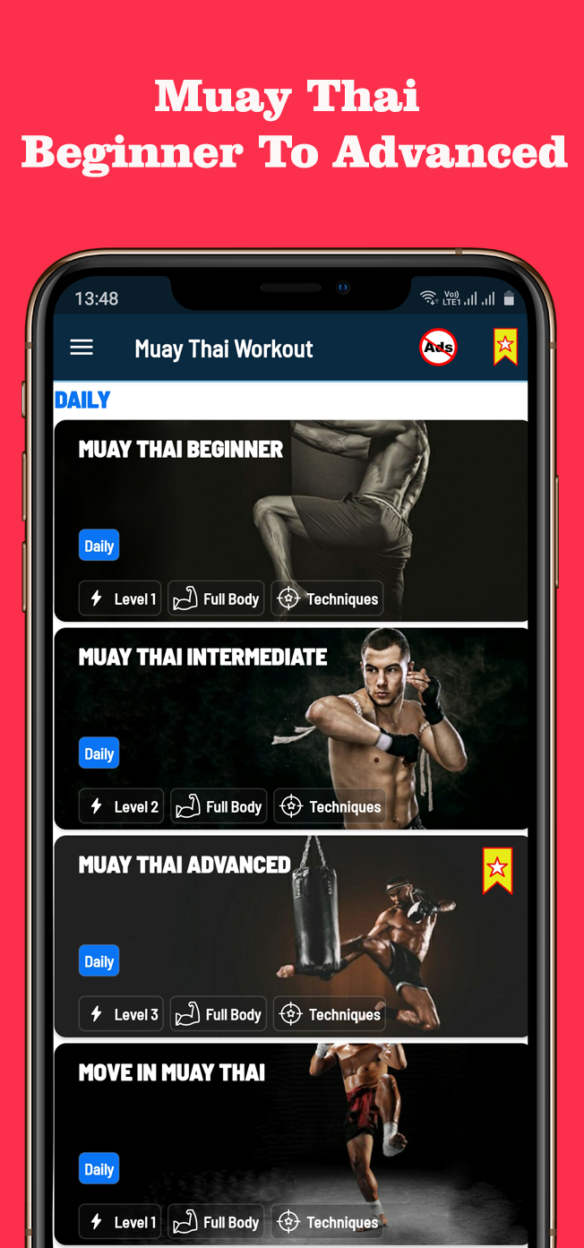 اسکرین شات 6 برنامه Muay Thai Fitness & Workout