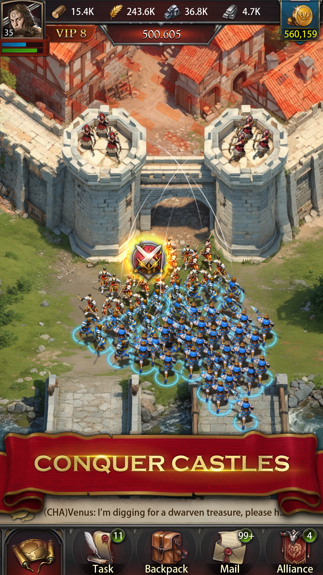 اسکرین شات 3 بازی Clash of Kings