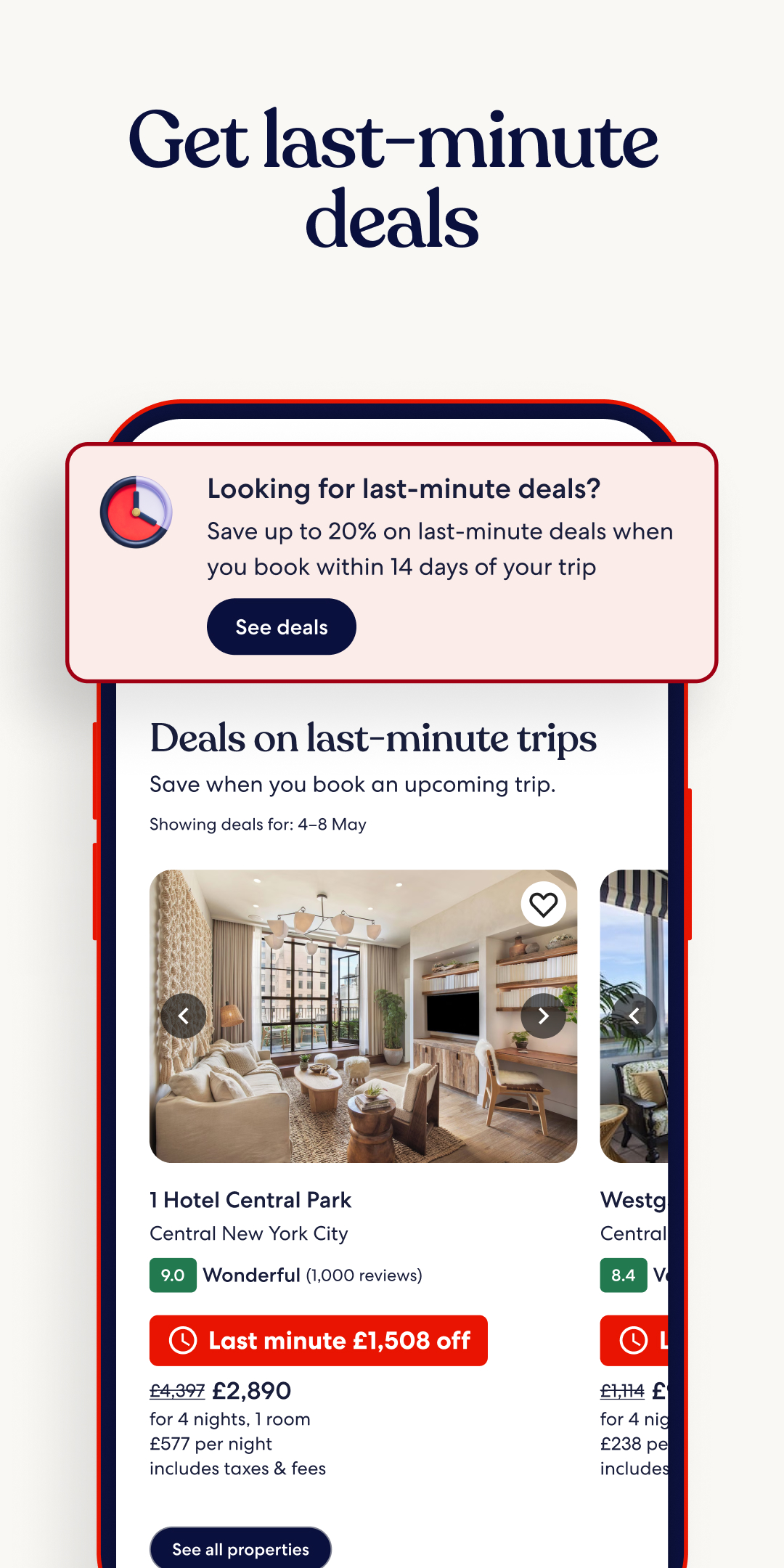 اسکرین شات 2 برنامه Hotels.com: Book Hotels & More