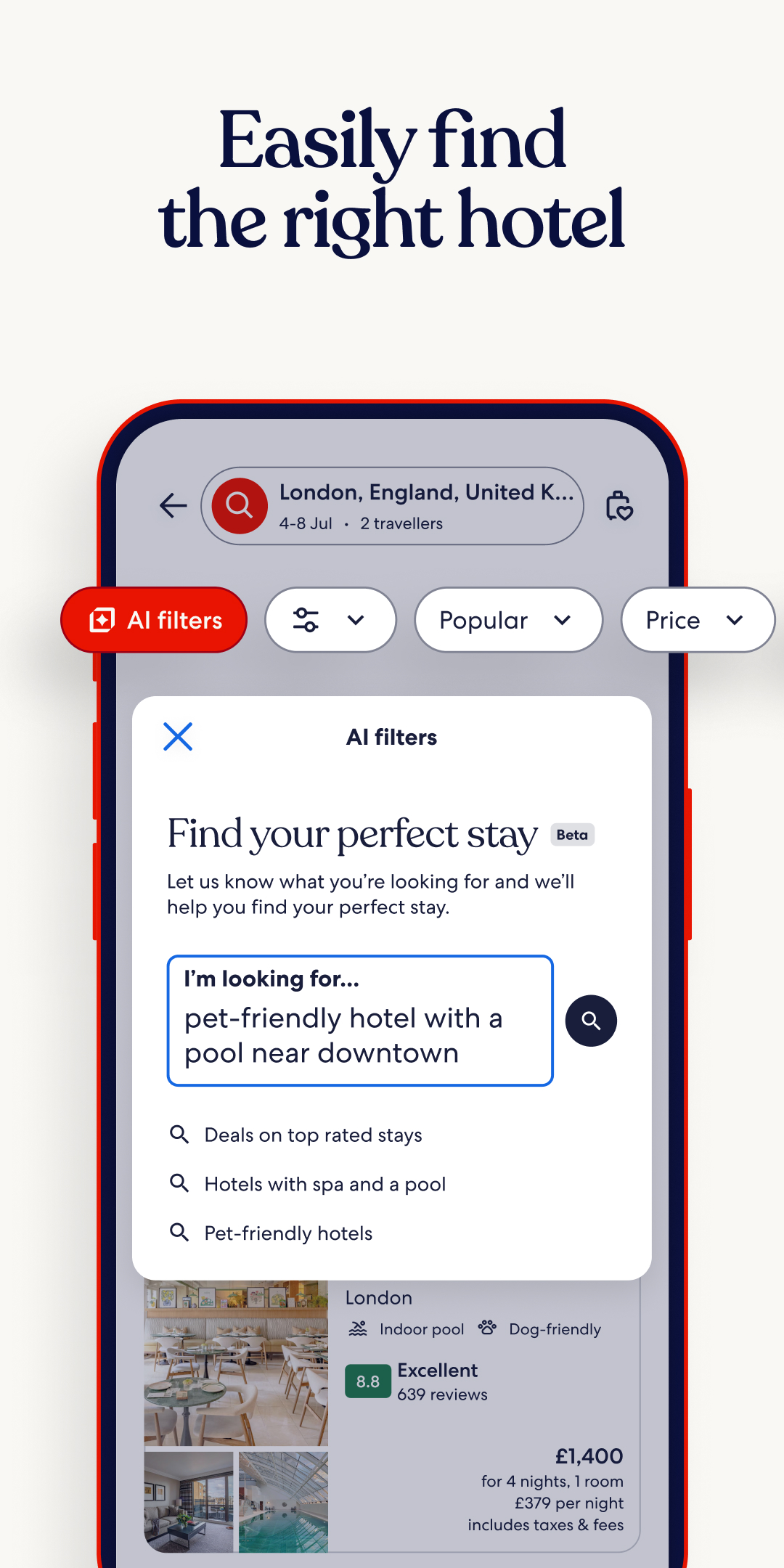 اسکرین شات 3 برنامه Hotels.com: Book Hotels & More