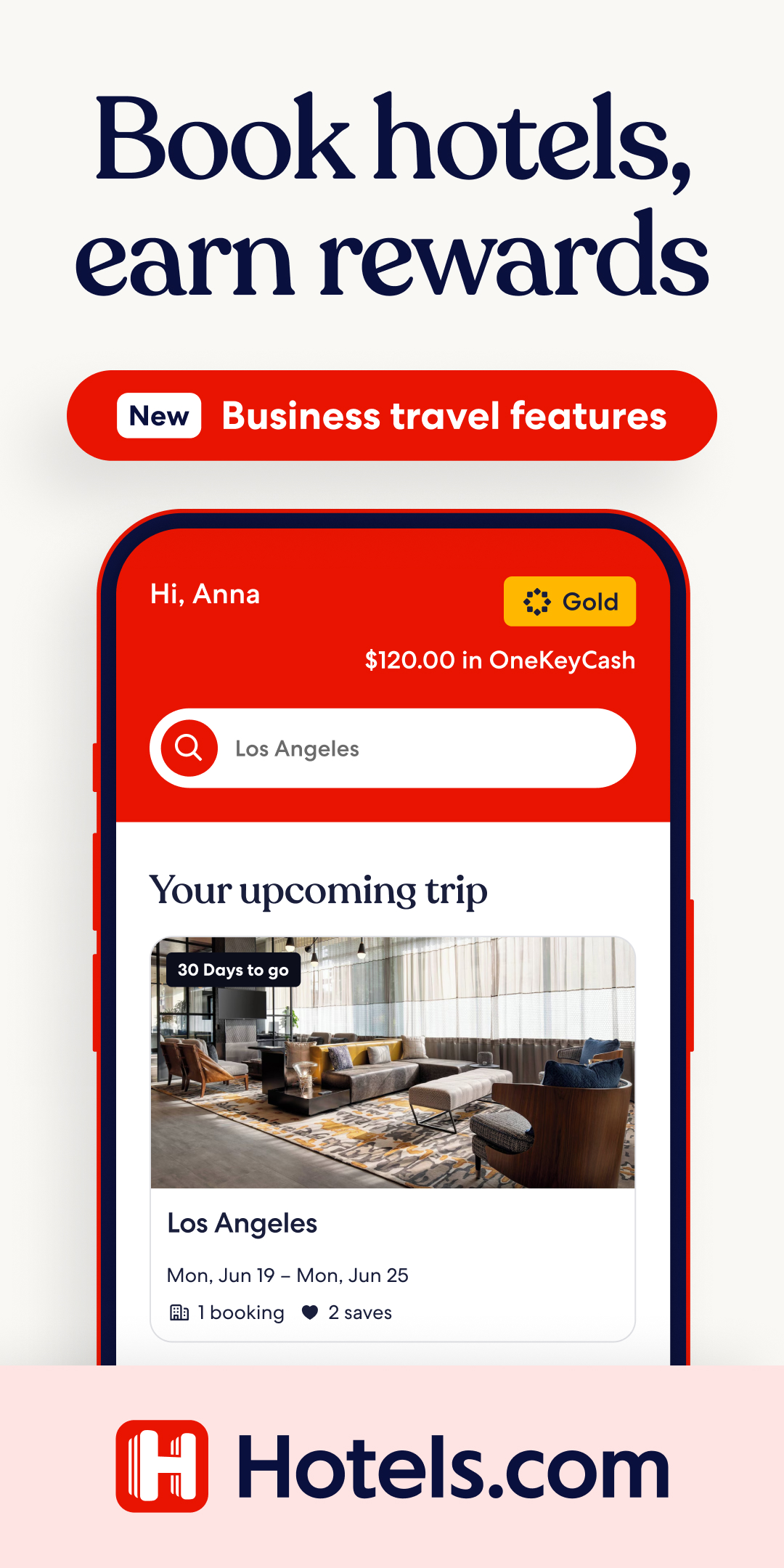اسکرین شات 1 برنامه Hotels.com: Book Hotel Deals