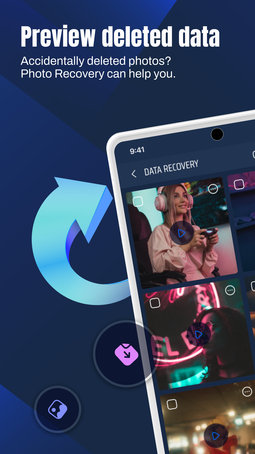 اسکرین شات 3 برنامه Photo Recovery - Restore Image