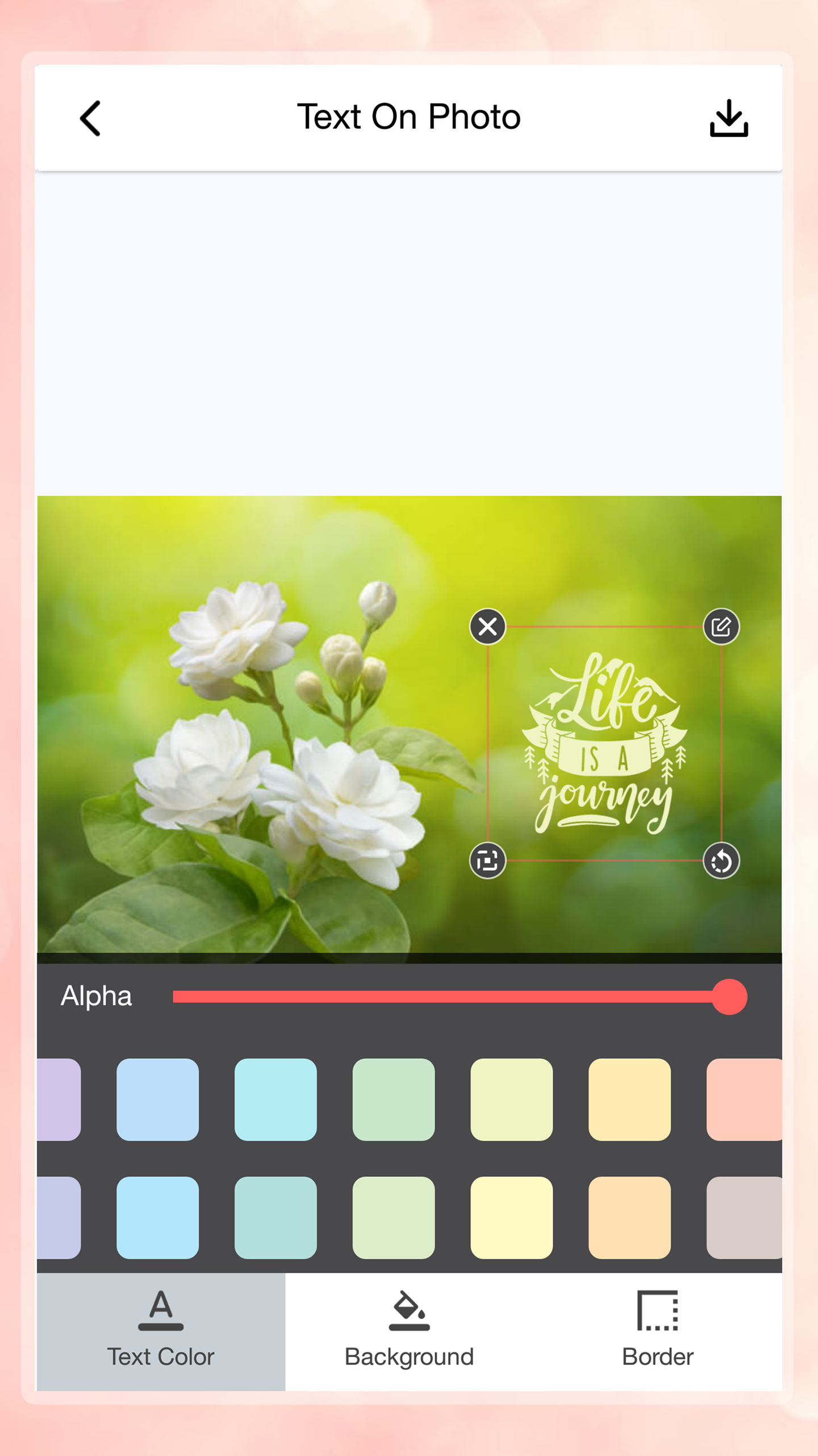 اسکرین شات 5 برنامه Text on photo