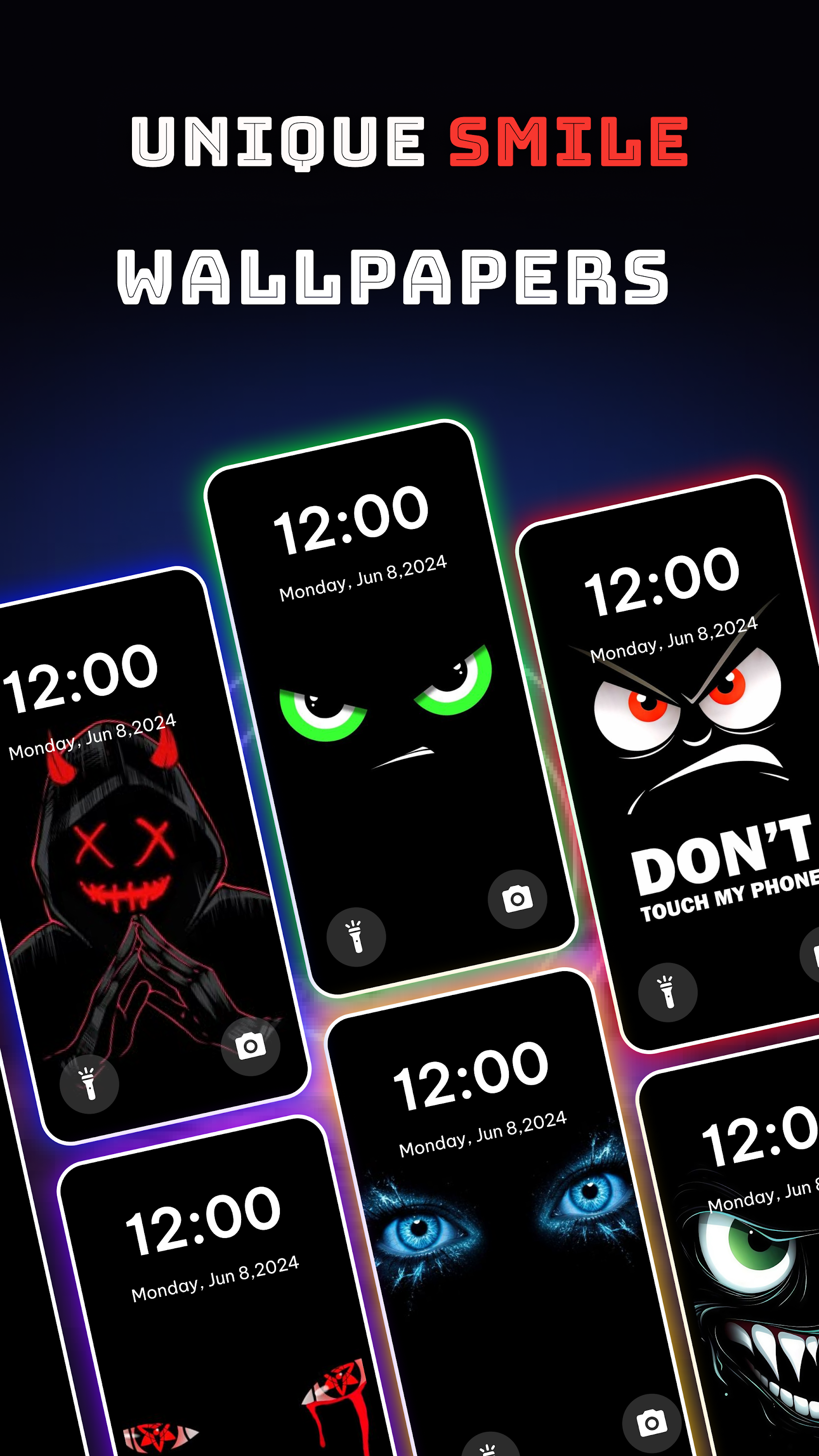 اسکرین شات 2 برنامه Silly Smiles Live wallpaper 4K