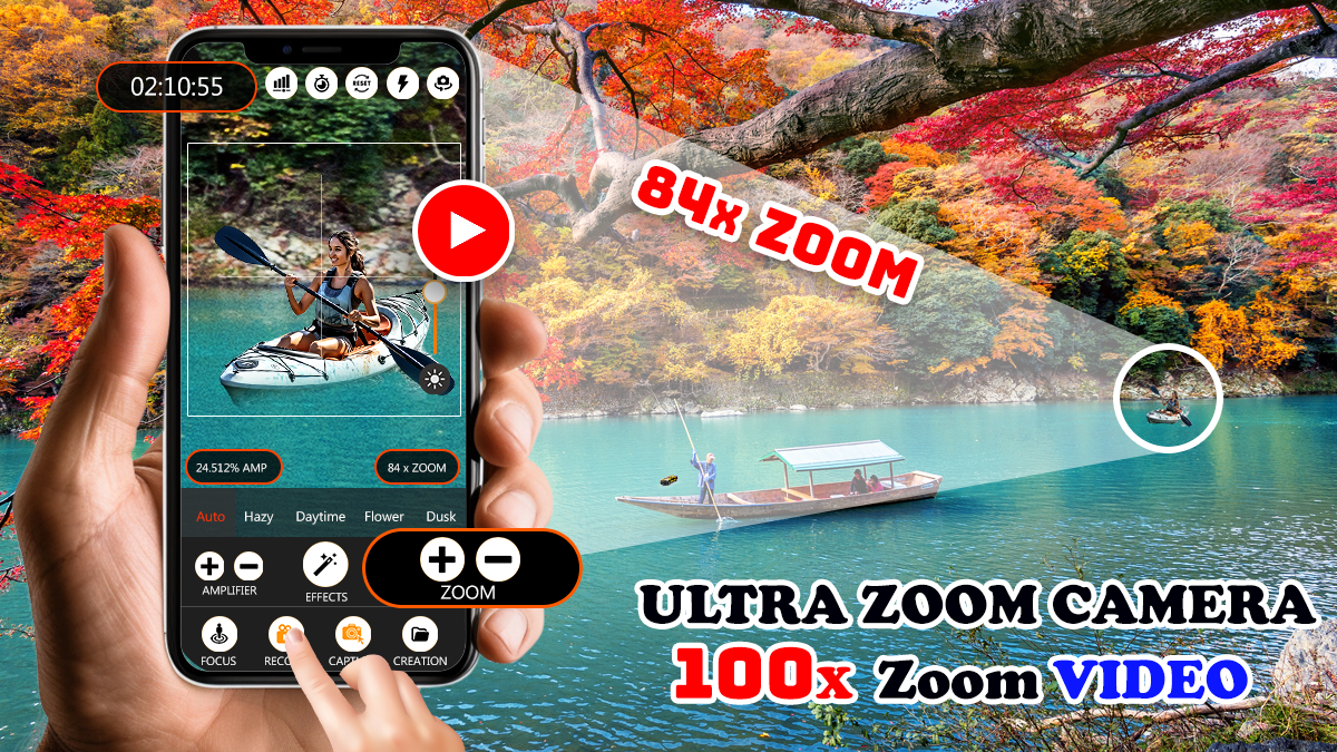 اسکرین شات 2 برنامه Ultra Zoom Camera 100x Zoom HD