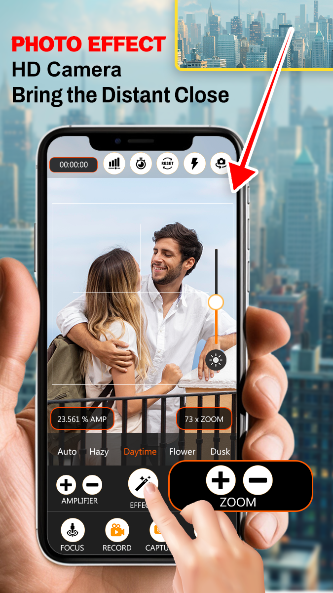 اسکرین شات 4 برنامه Ultra Zoom Camera 100x Zoom HD