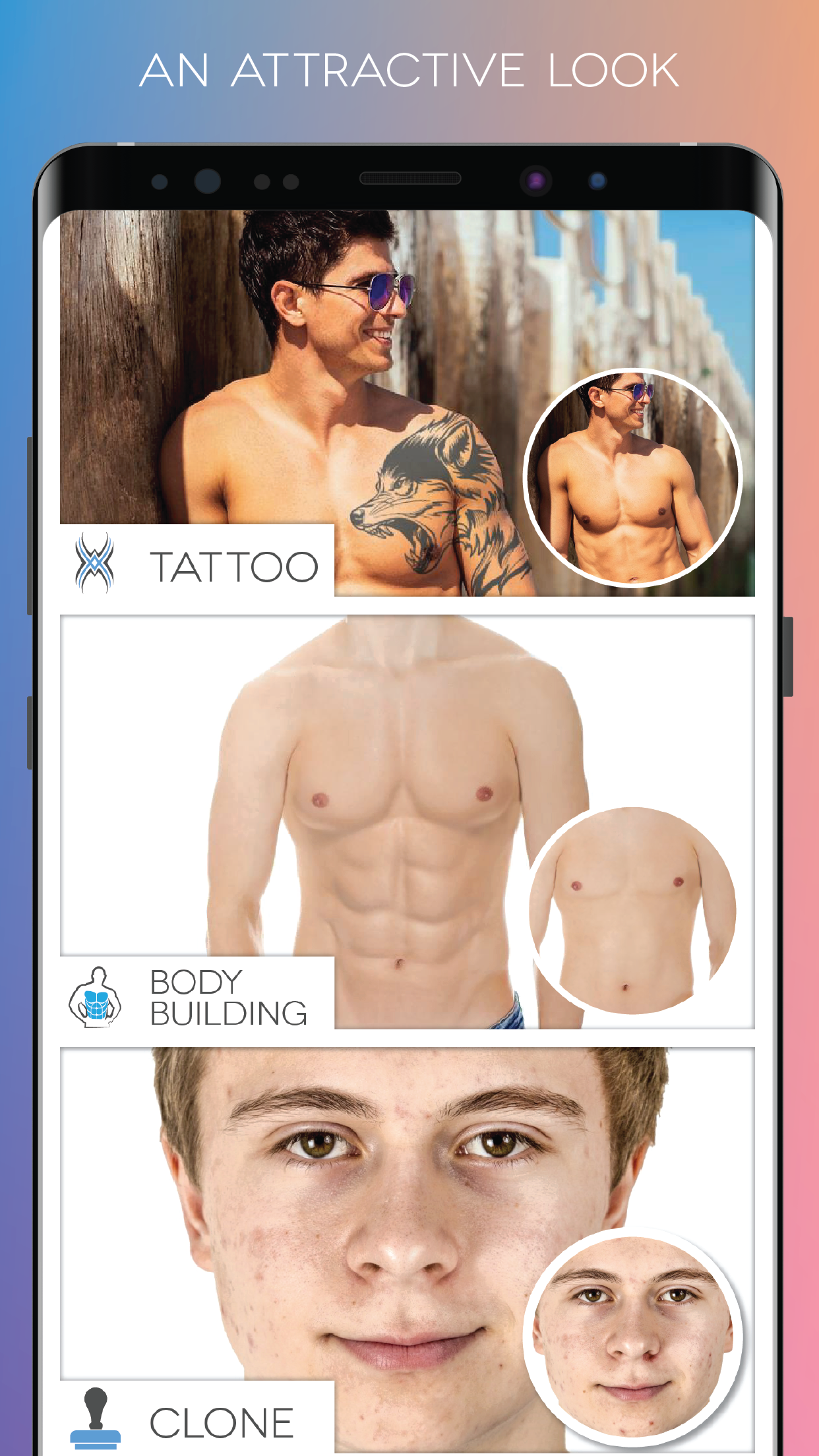 اسکرین شات 2 برنامه Fotogenic : Face & Body Editor