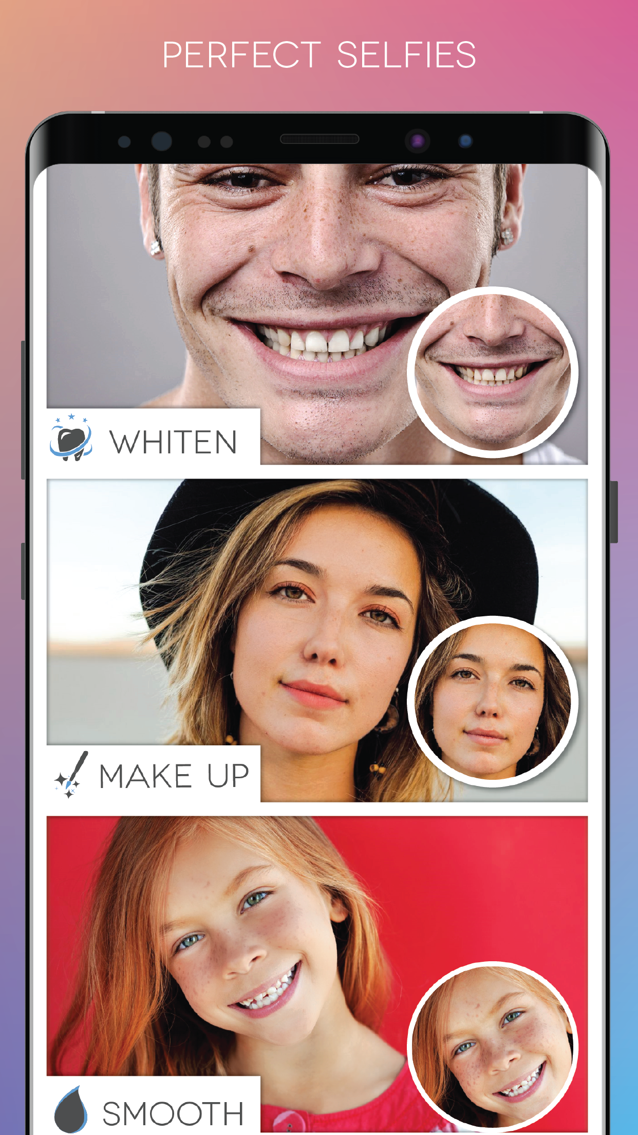 اسکرین شات 1 برنامه Fotogenic : Face & Body Editor