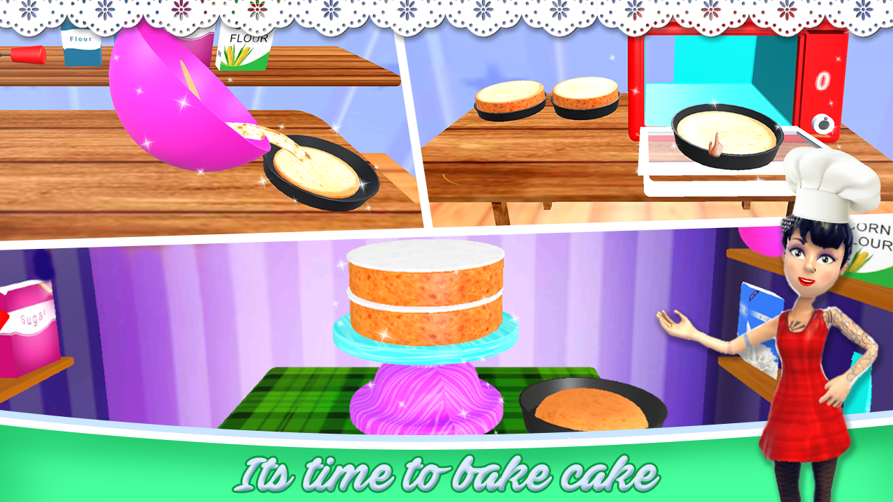 اسکرین شات 3 بازی Cake it-Cake Games-Girls Games