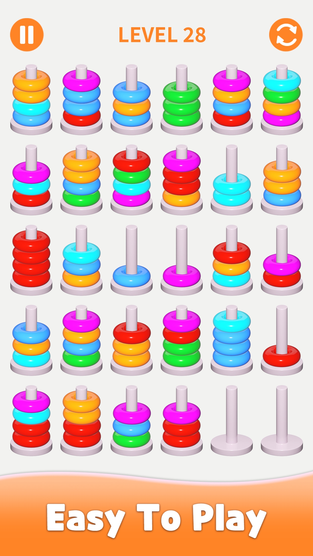 اسکرین شات 5 بازی Stacolor: Color Hoop Puzzle