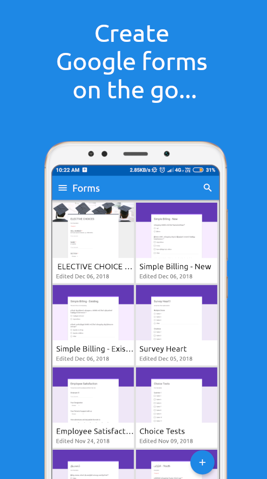 اسکرین شات 1 برنامه FormsApp