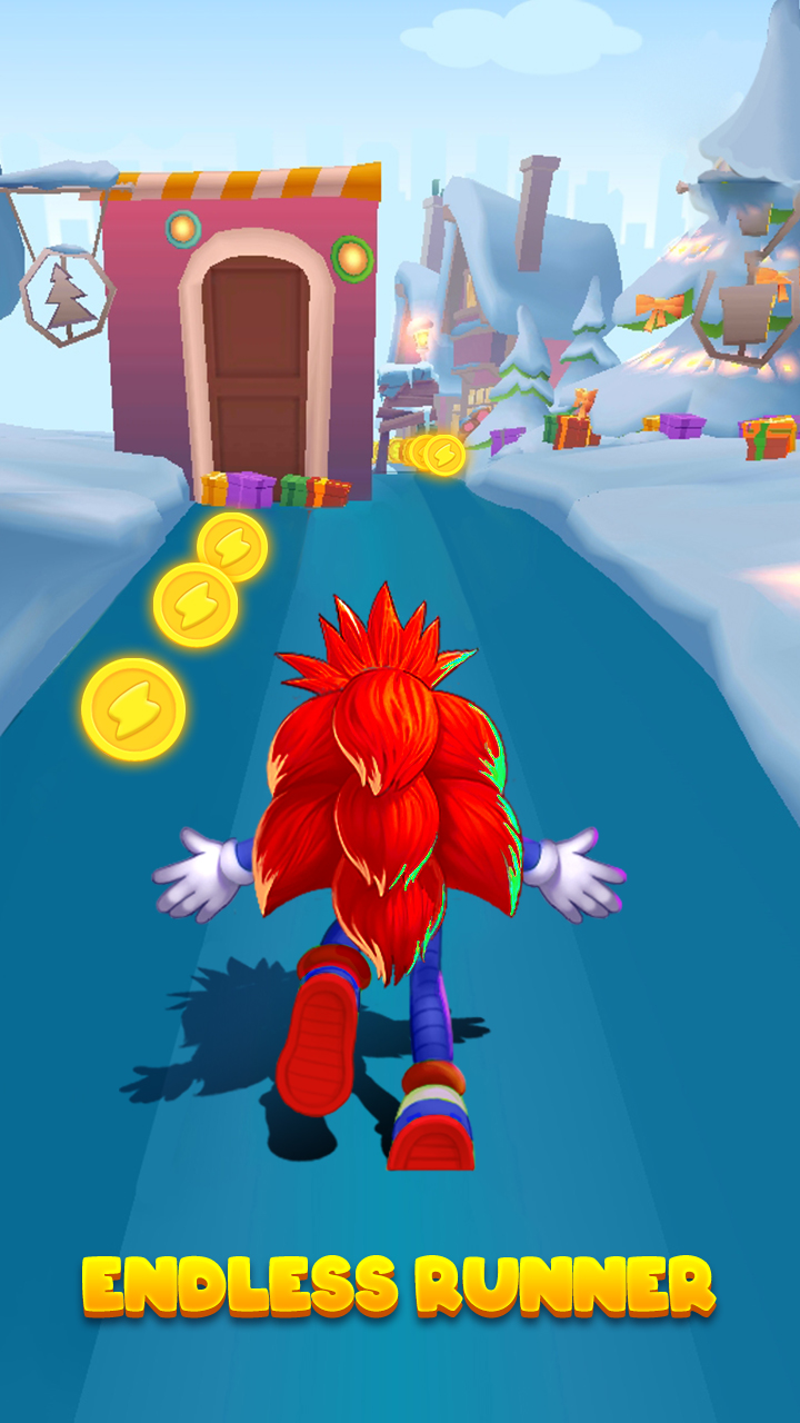 اسکرین شات 5 بازی Hedgehog 3D Blue Run