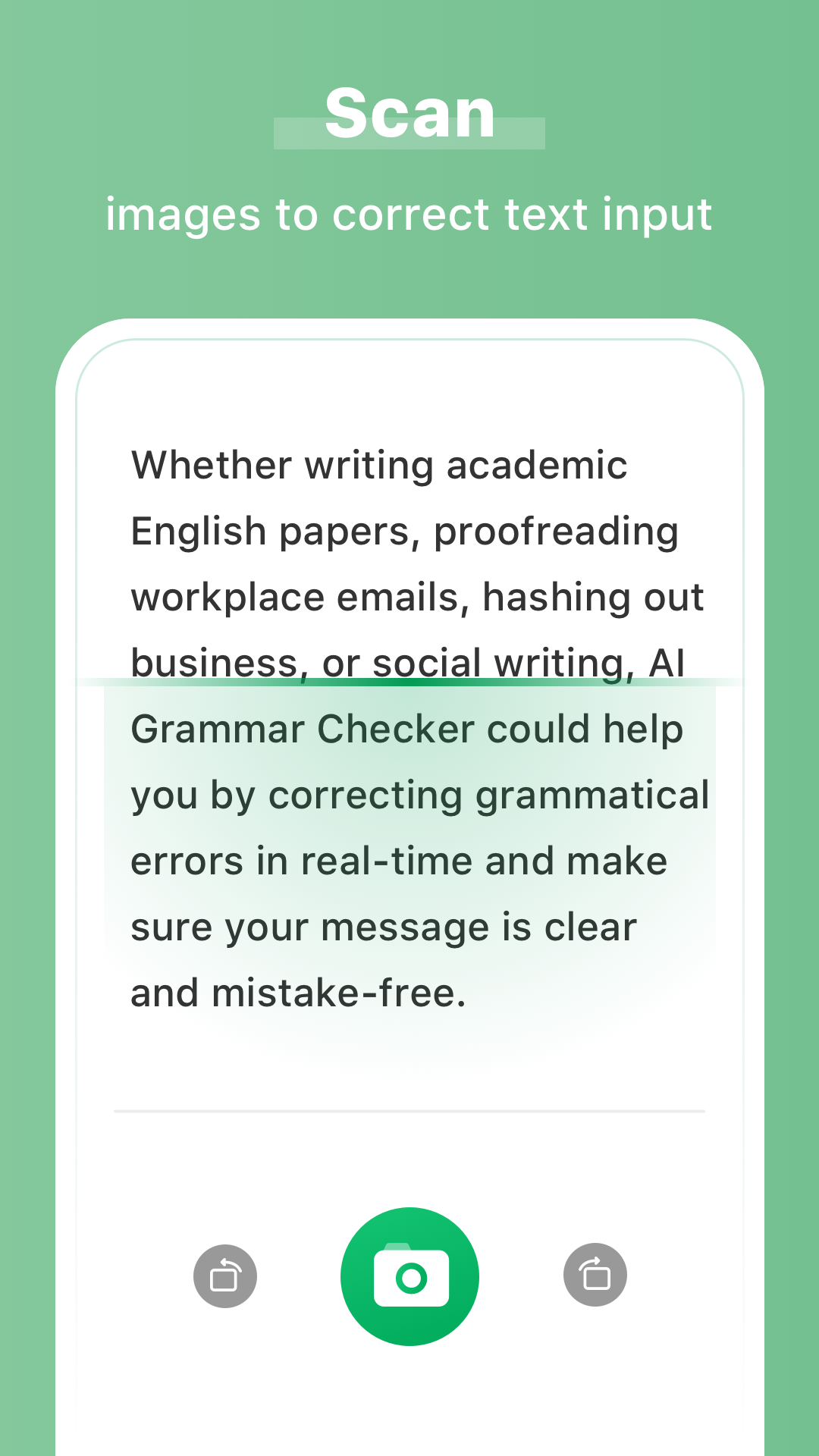 اسکرین شات 2 برنامه AI Grammar Checker for English