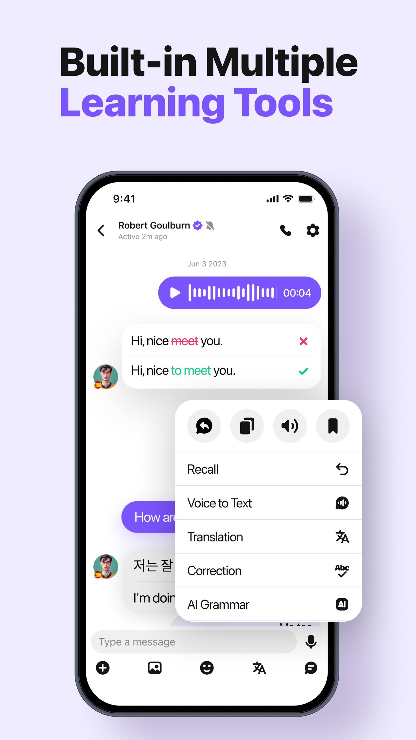 اسکرین شات 3 برنامه HelloTalk - Learn Languages