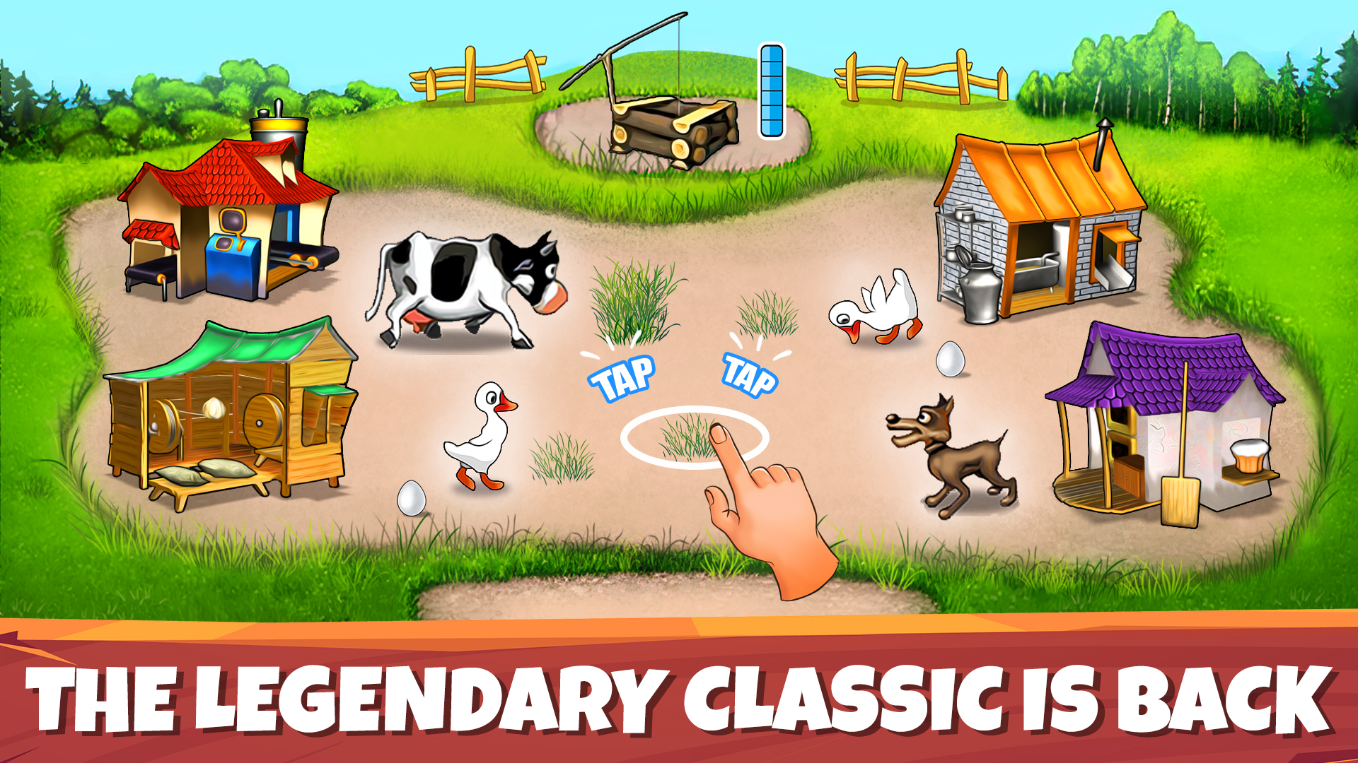 اسکرین شات 1 بازی Farm Frenzy: classic farm game