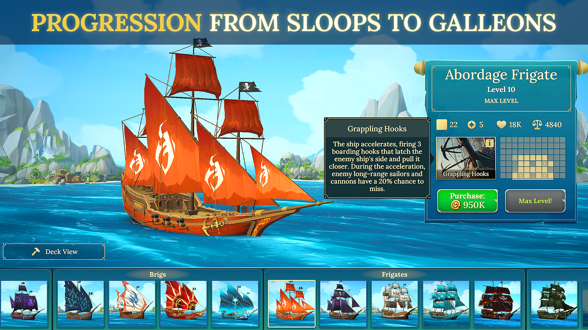 اسکرین شات 4 بازی Pirate Ships・Build and Fight