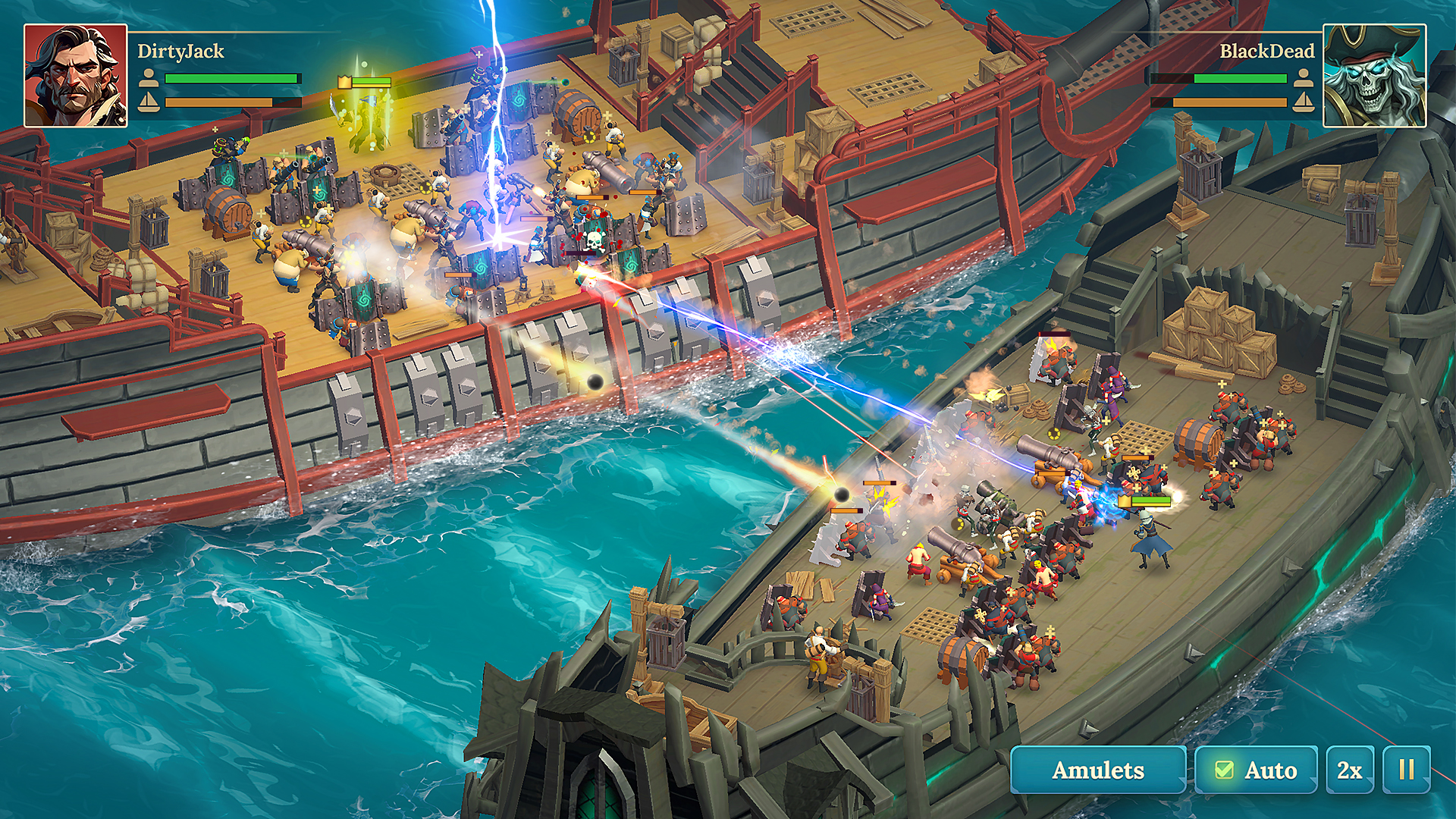 اسکرین شات 8 بازی Pirate Ships・Build and Fight