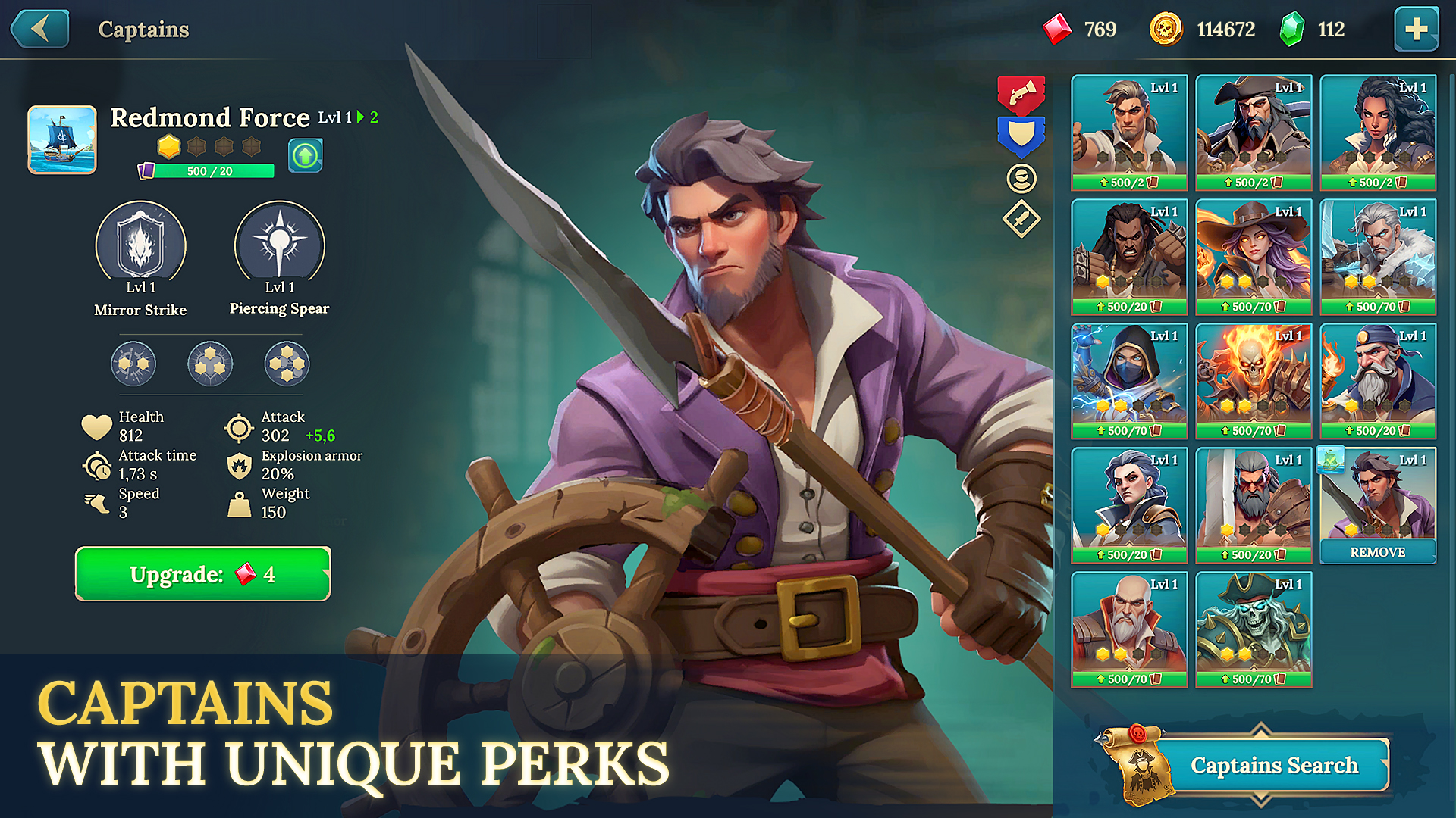 اسکرین شات 5 بازی Pirate Ships・Build and Fight