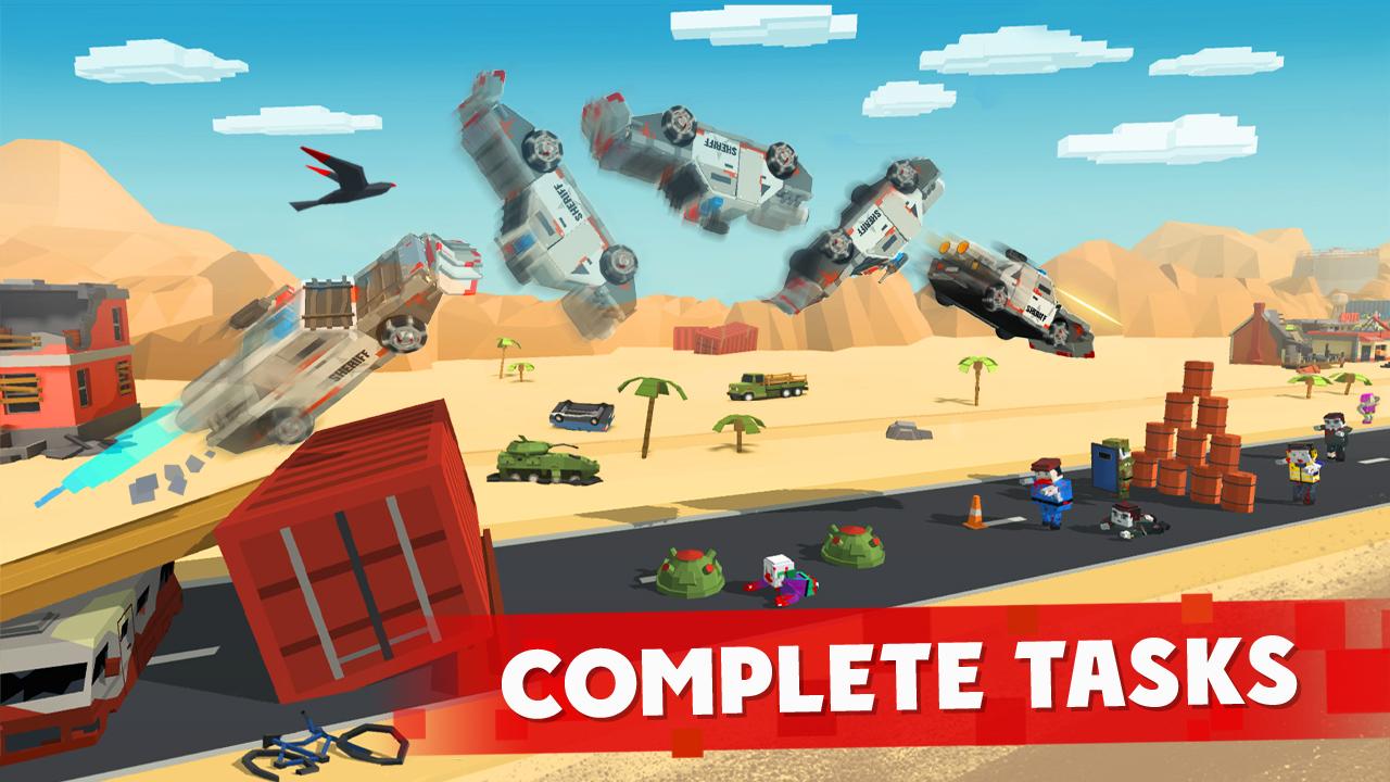 اسکرین شات 5 بازی Zombie Derby: Pixel Survival