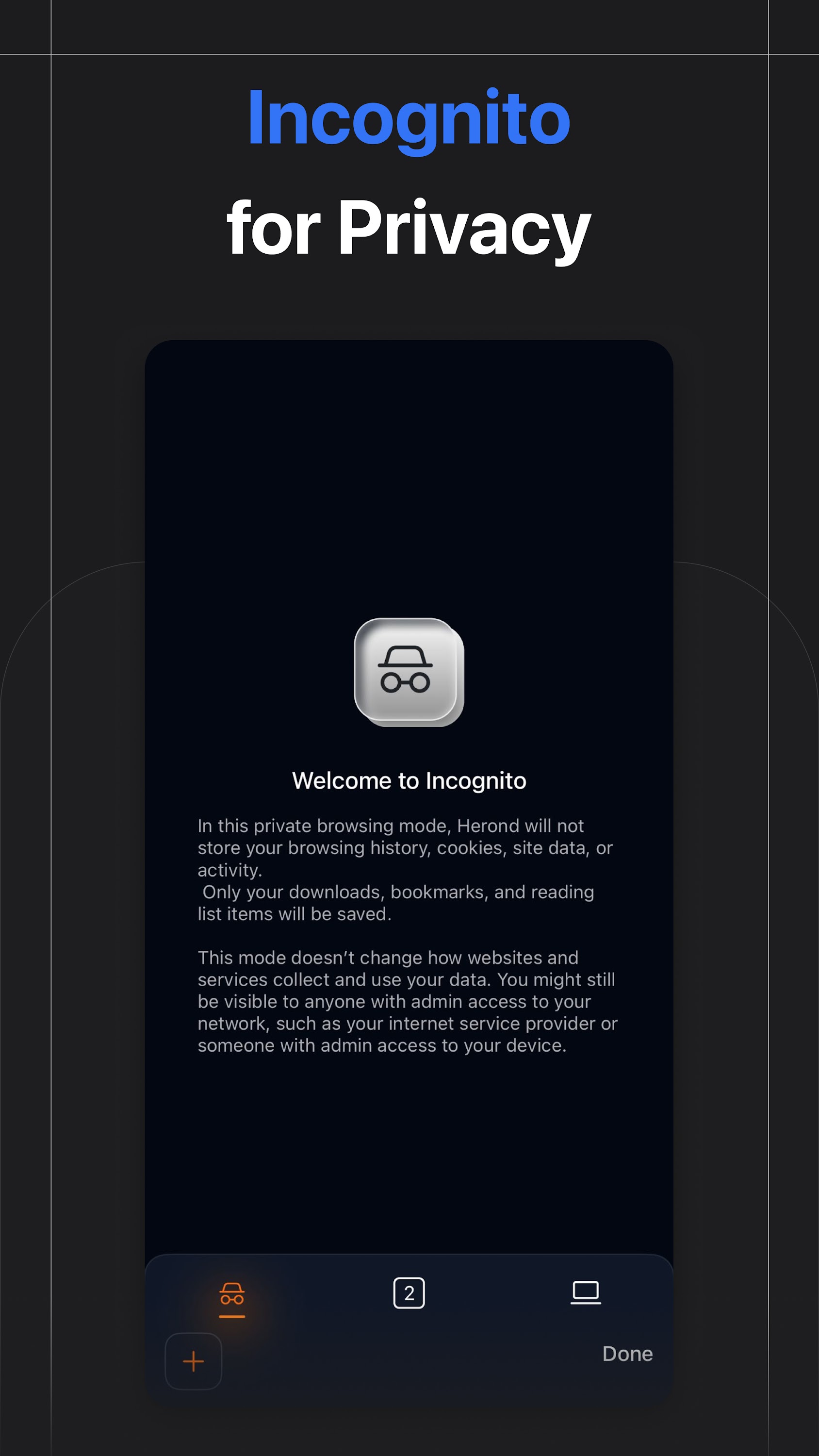 اسکرین شات 3 برنامه Herond Browser