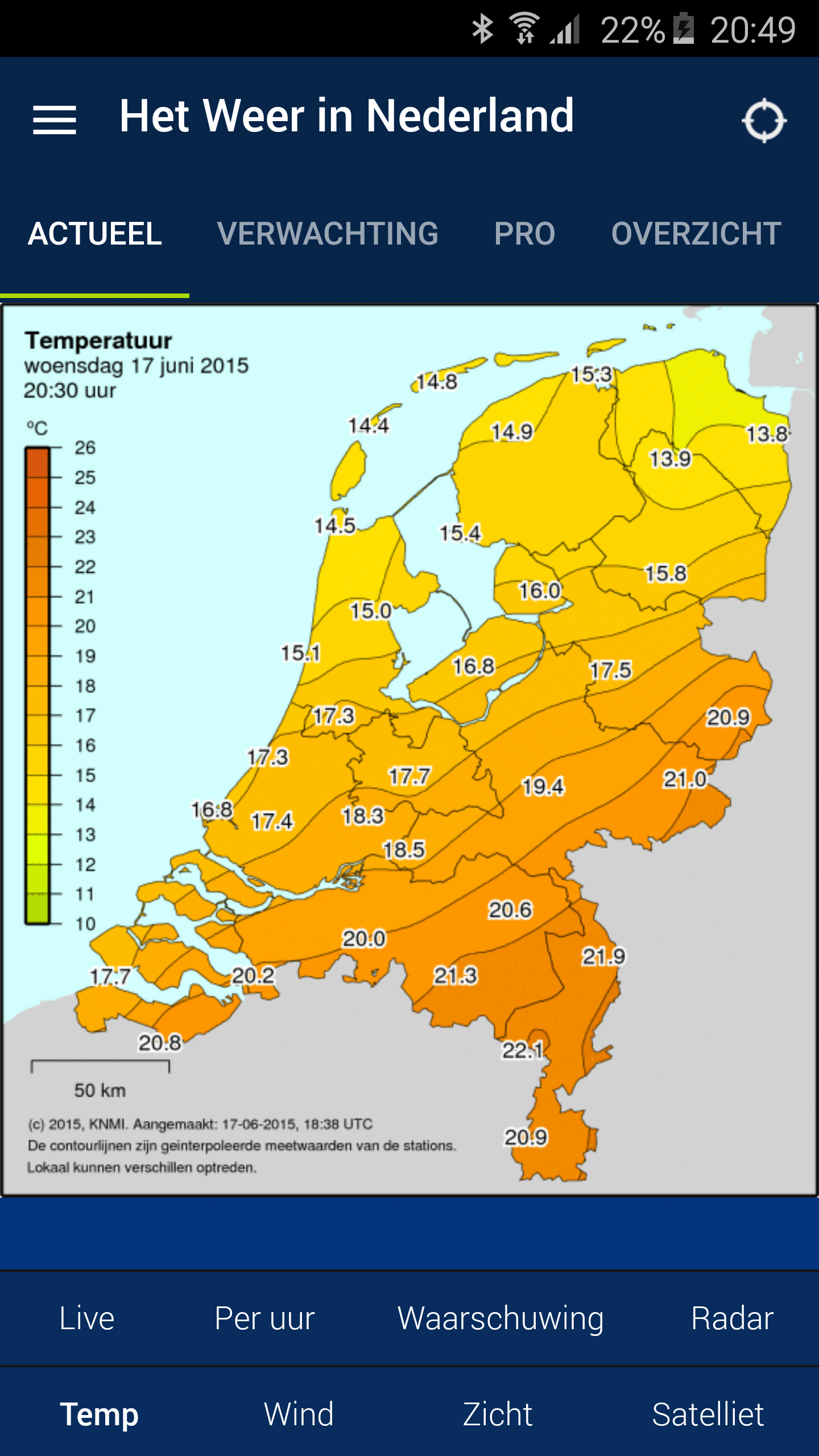 اسکرین شات 4 برنامه Weather in Holland: the app