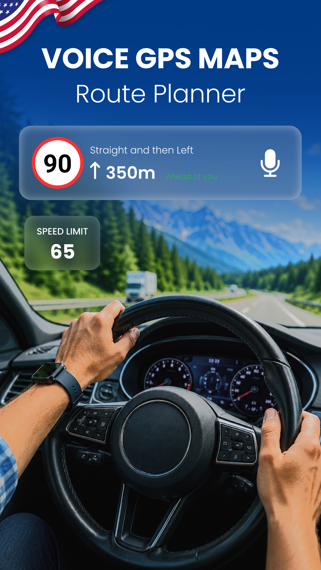 اسکرین شات 2 برنامه Voice GPS Maps - Route Planner