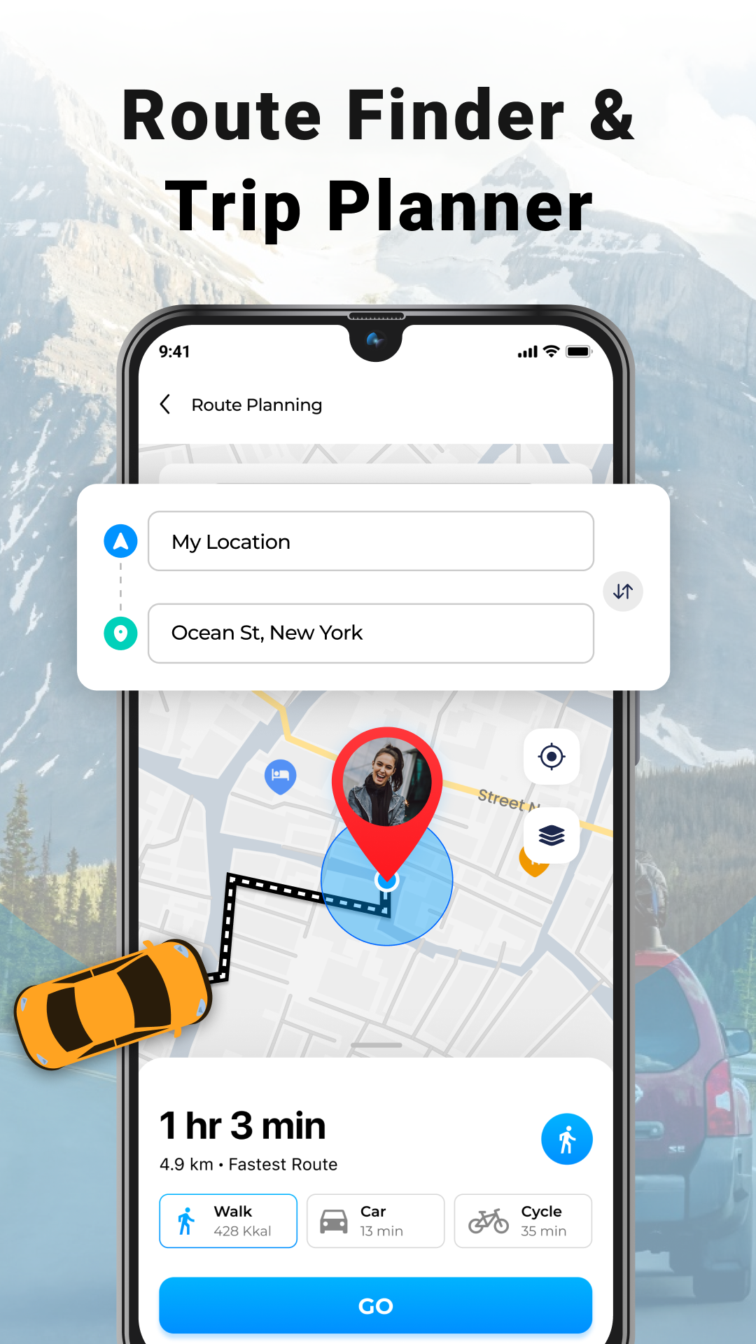 اسکرین شات 2 برنامه Voice GPS Maps - Route Planner