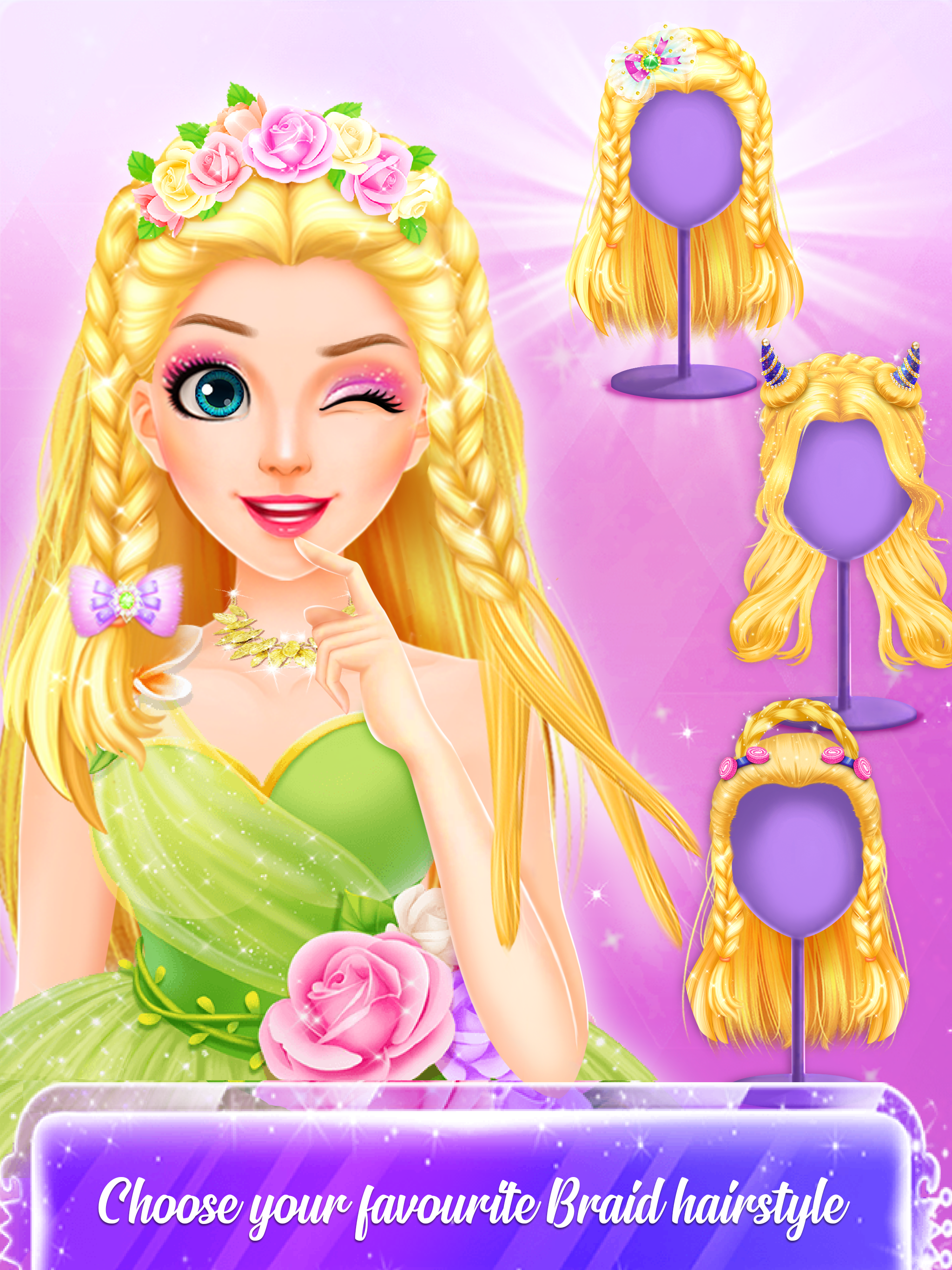 اسکرین شات 4 بازی Makeup Game- Hair Salon Artist