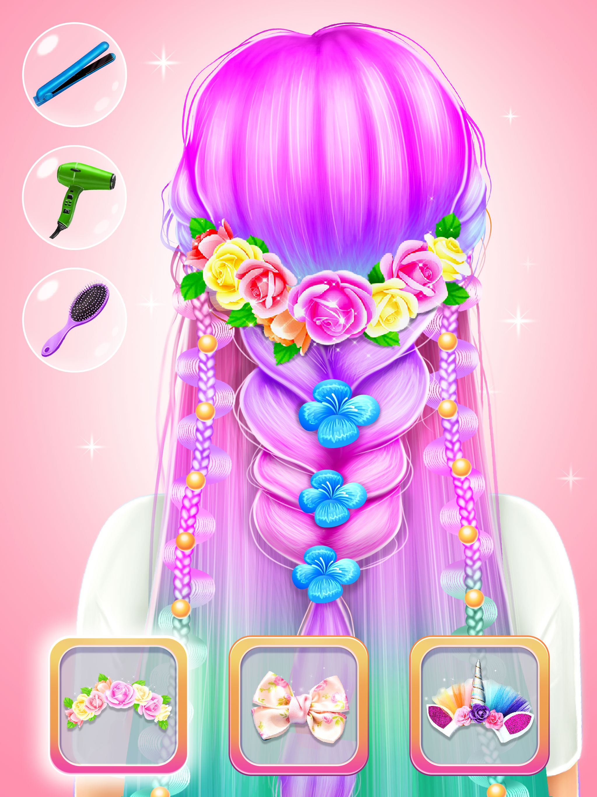 اسکرین شات 2 بازی Makeup Game- Hair Salon Artist