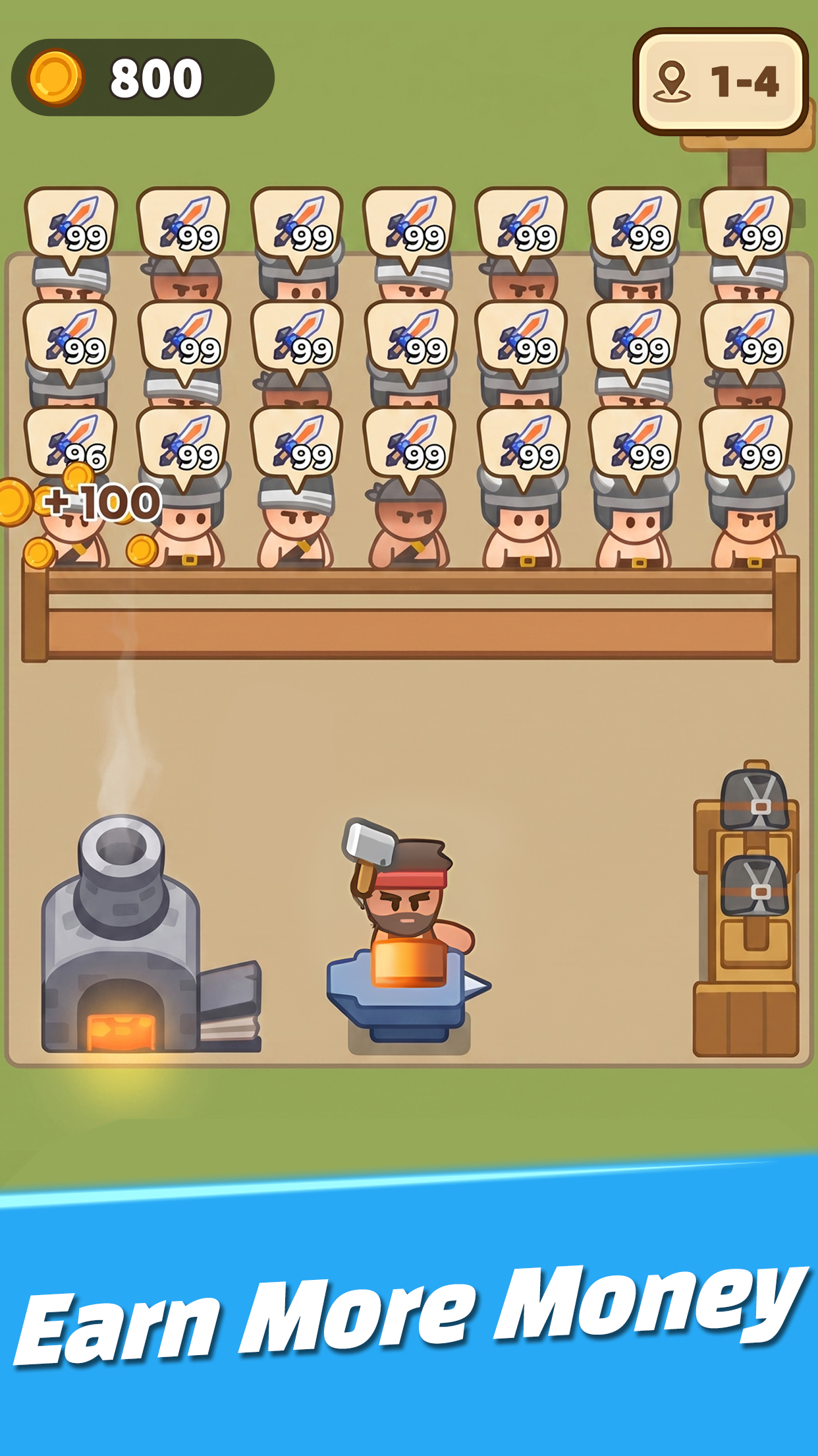 اسکرین شات 3 بازی Idle Weapon Shop