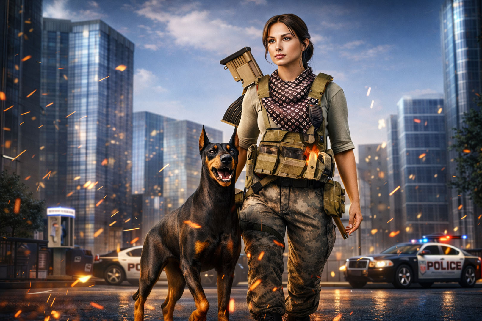 اسکرین شات 6 بازی Super Miami Girl : Dog Crime