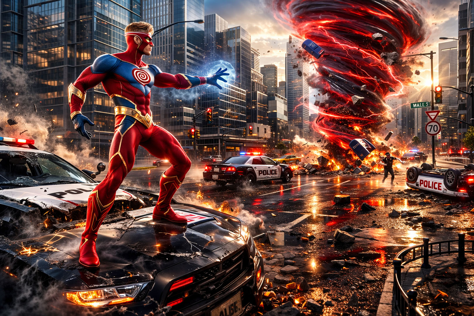 اسکرین شات 1 بازی Hurricane Superhero Tornado