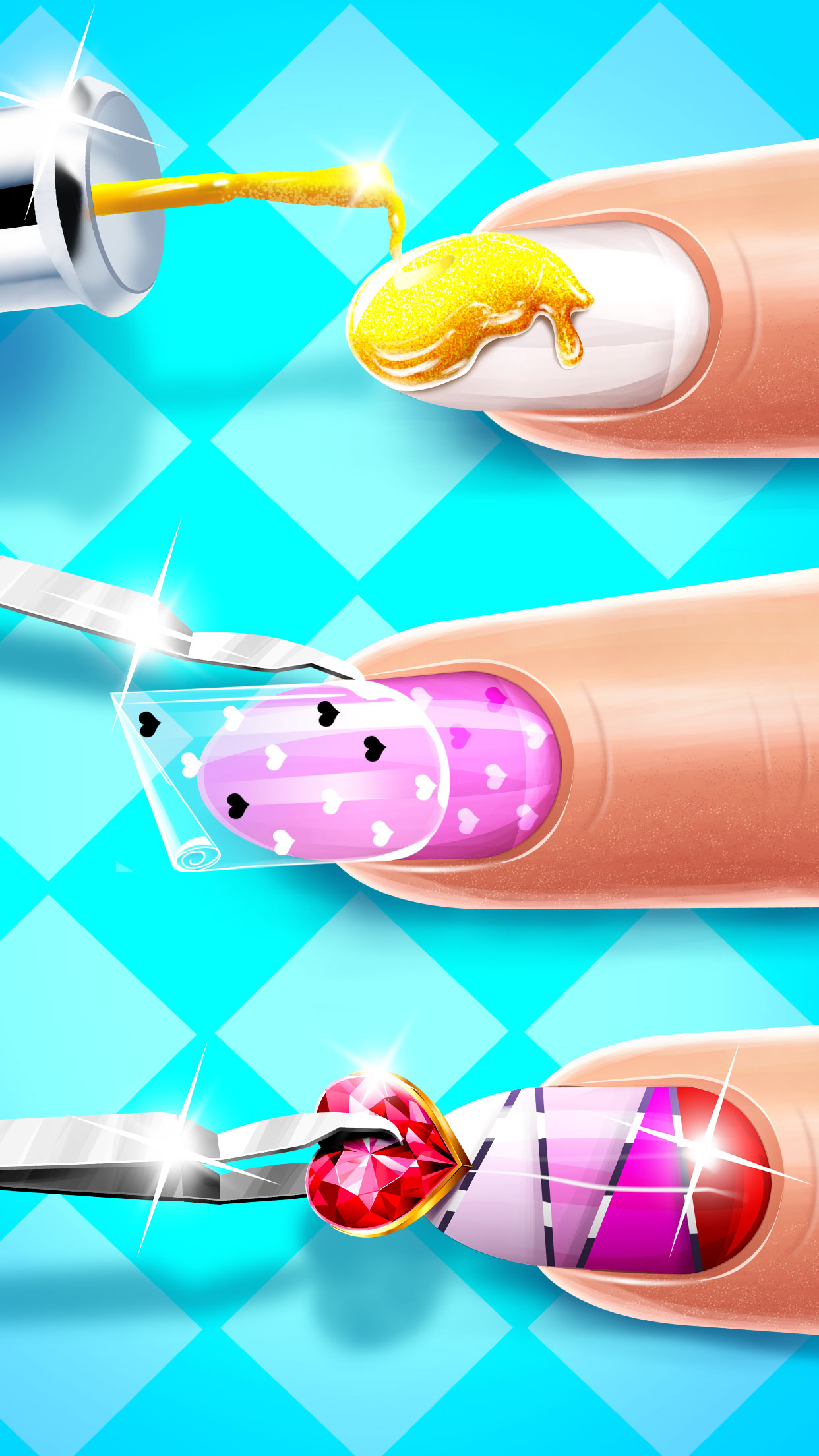 اسکرین شات 5 بازی Nail Salon Fashion Makeup Game