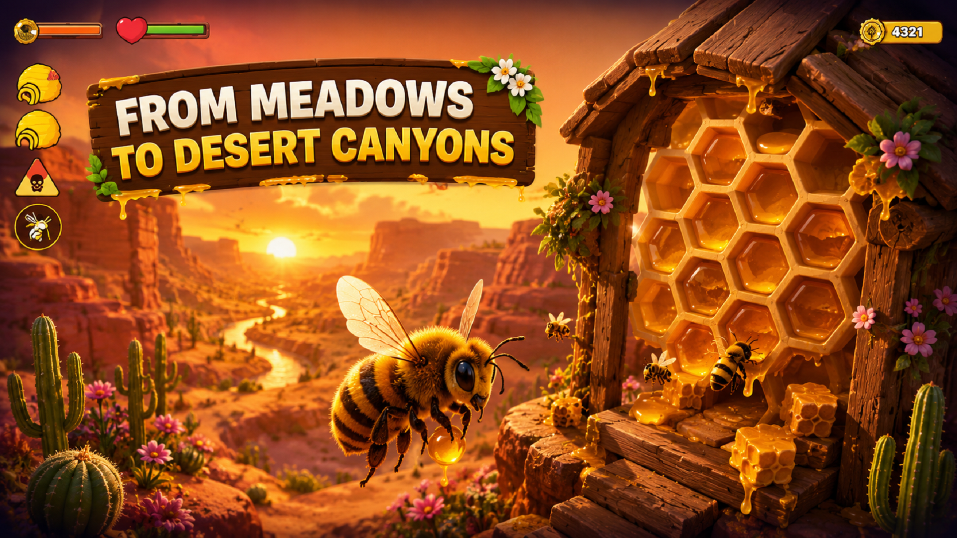 اسکرین شات 3 بازی Honey Bee Life Simulator 3D