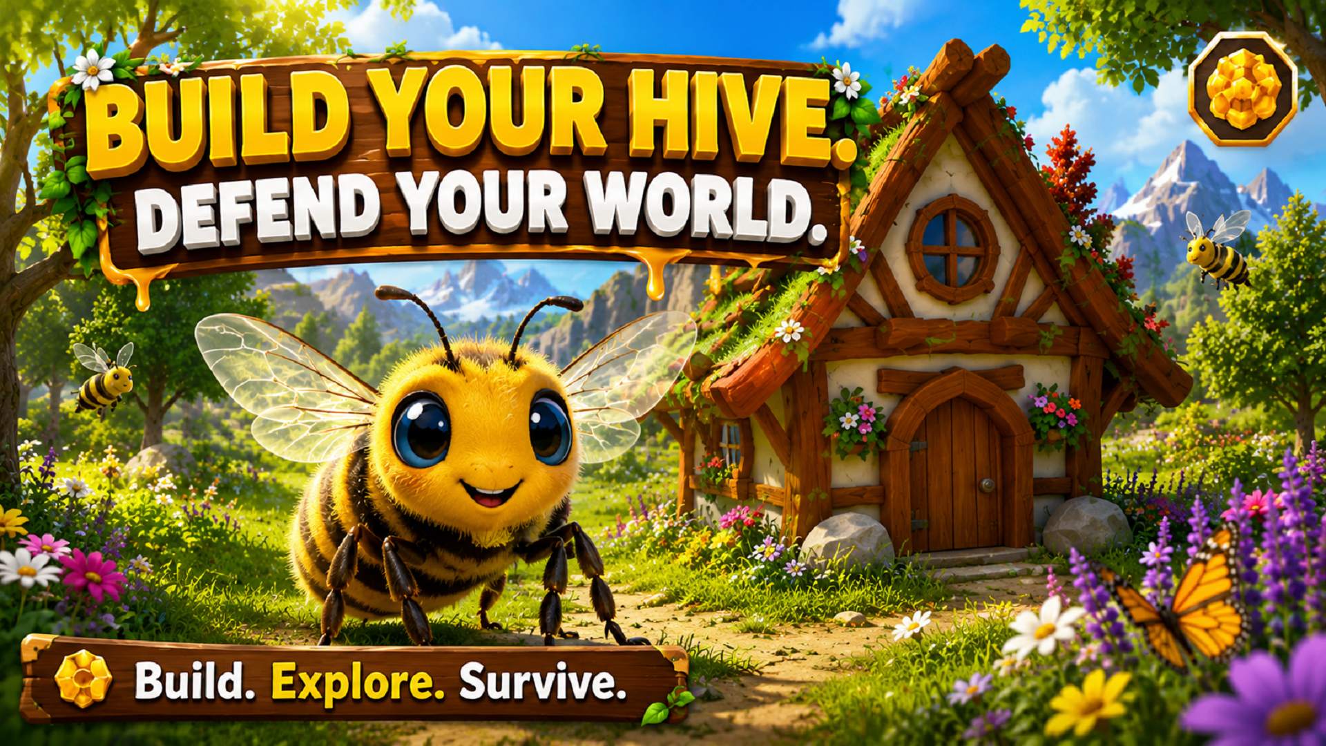 اسکرین شات 1 بازی Honey Bee Life Simulator 3D