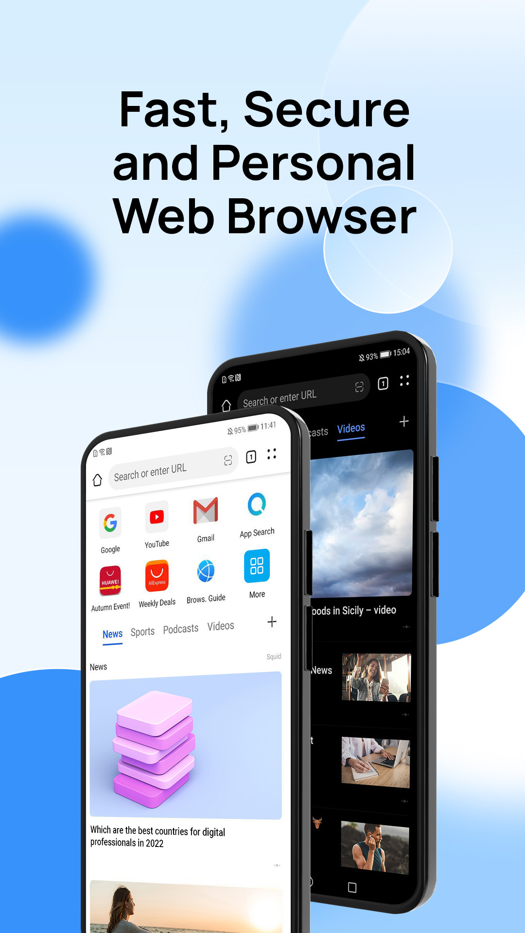 اسکرین شات 1 برنامه Petal Browser: Fast & Secure