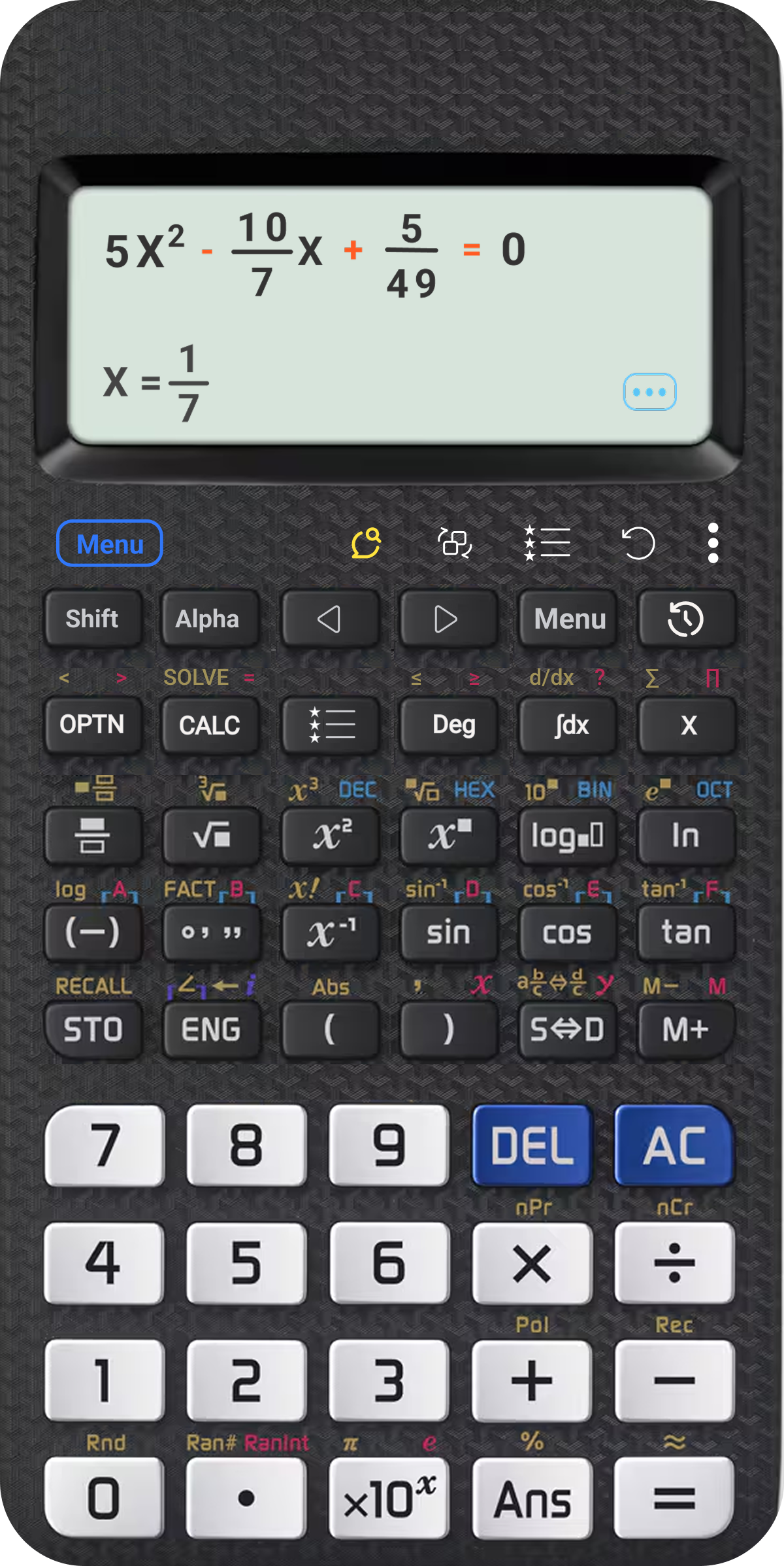 اسکرین شات 1 برنامه Scientific Calculator He-580