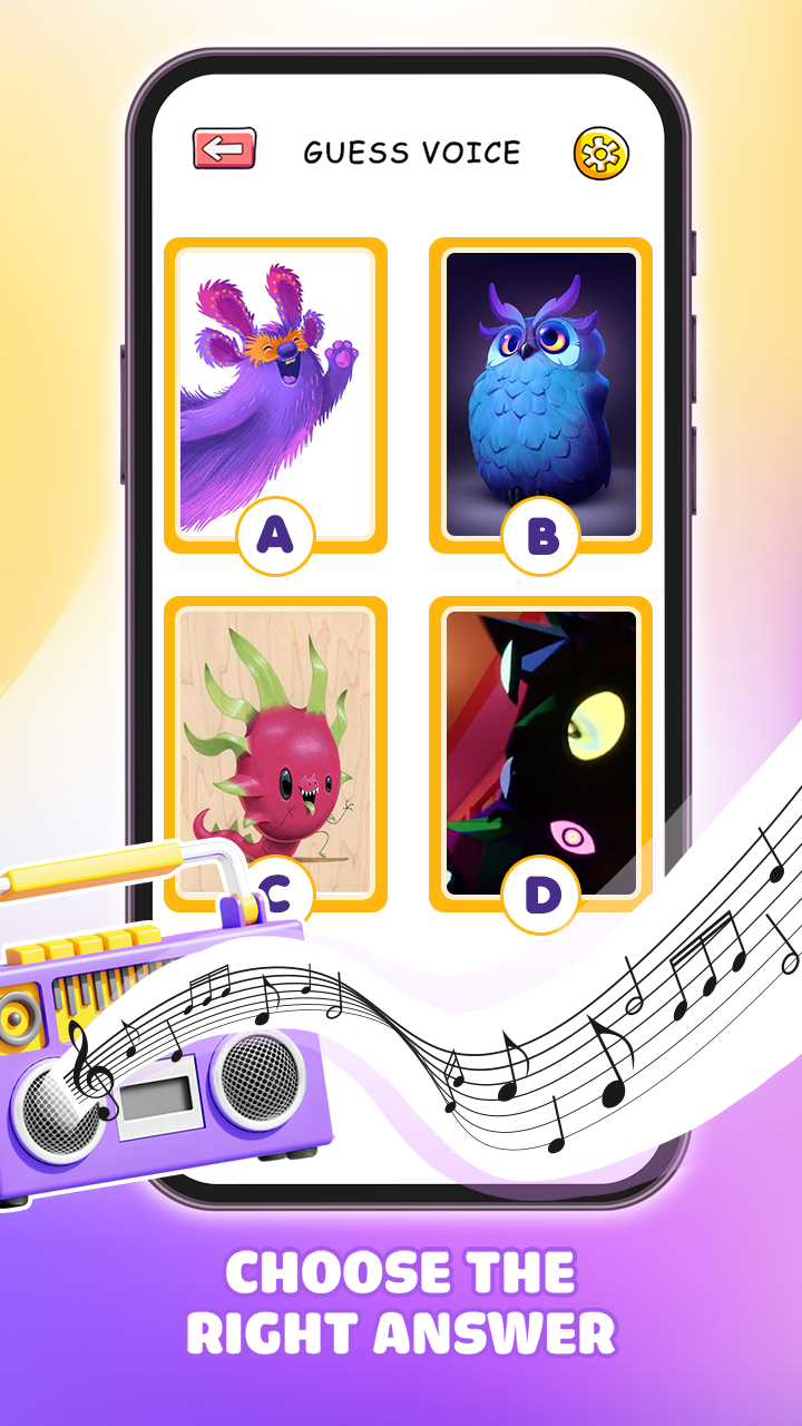 اسکرین شات 4 بازی Monster Guess: Voice Challenge