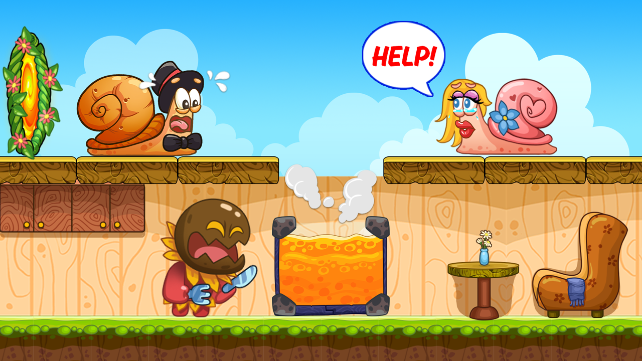 اسکرین شات 1 بازی Snail Escape: Jungle Adventure