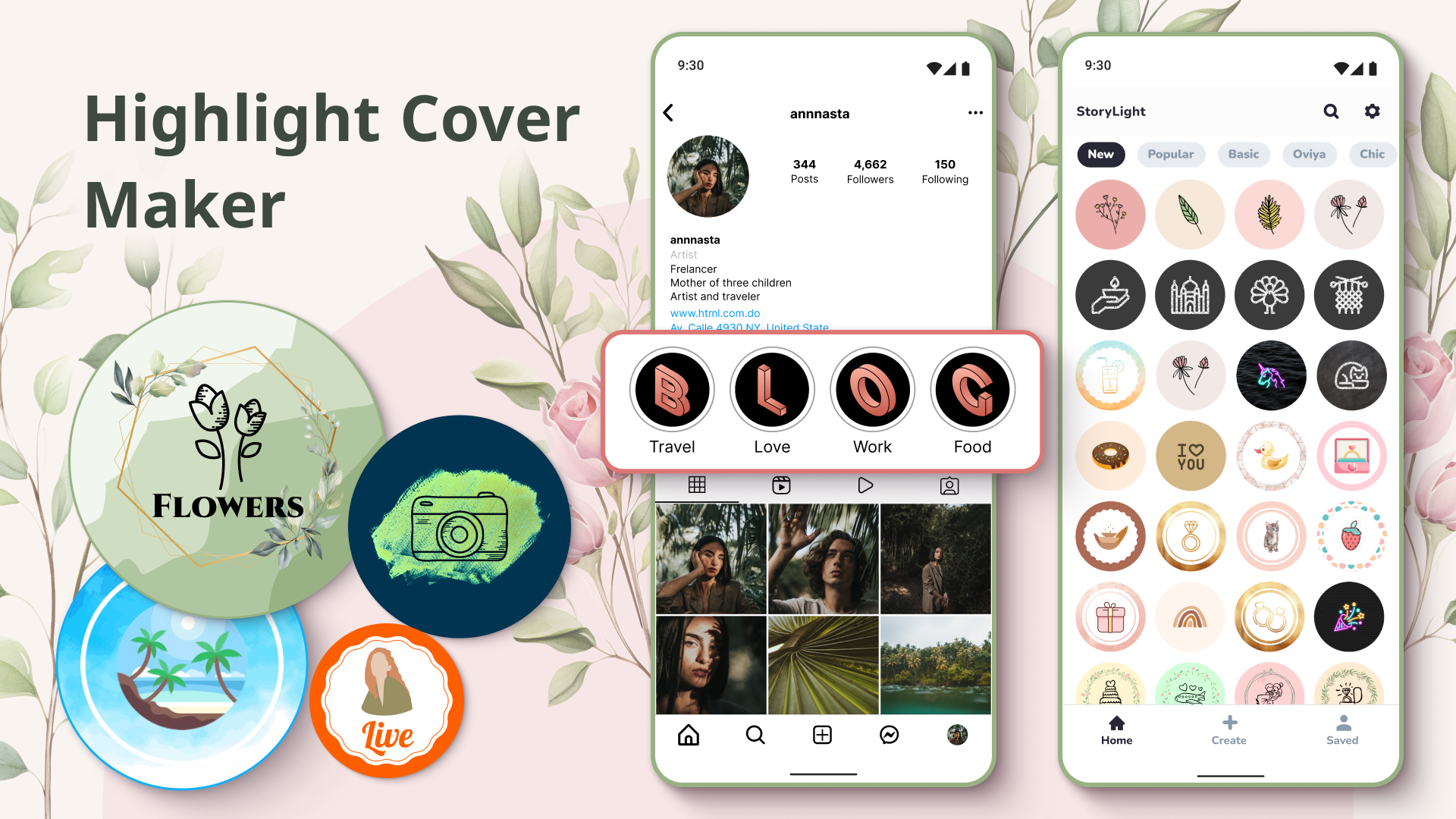 اسکرین شات 1 برنامه Highlight Cover Maker