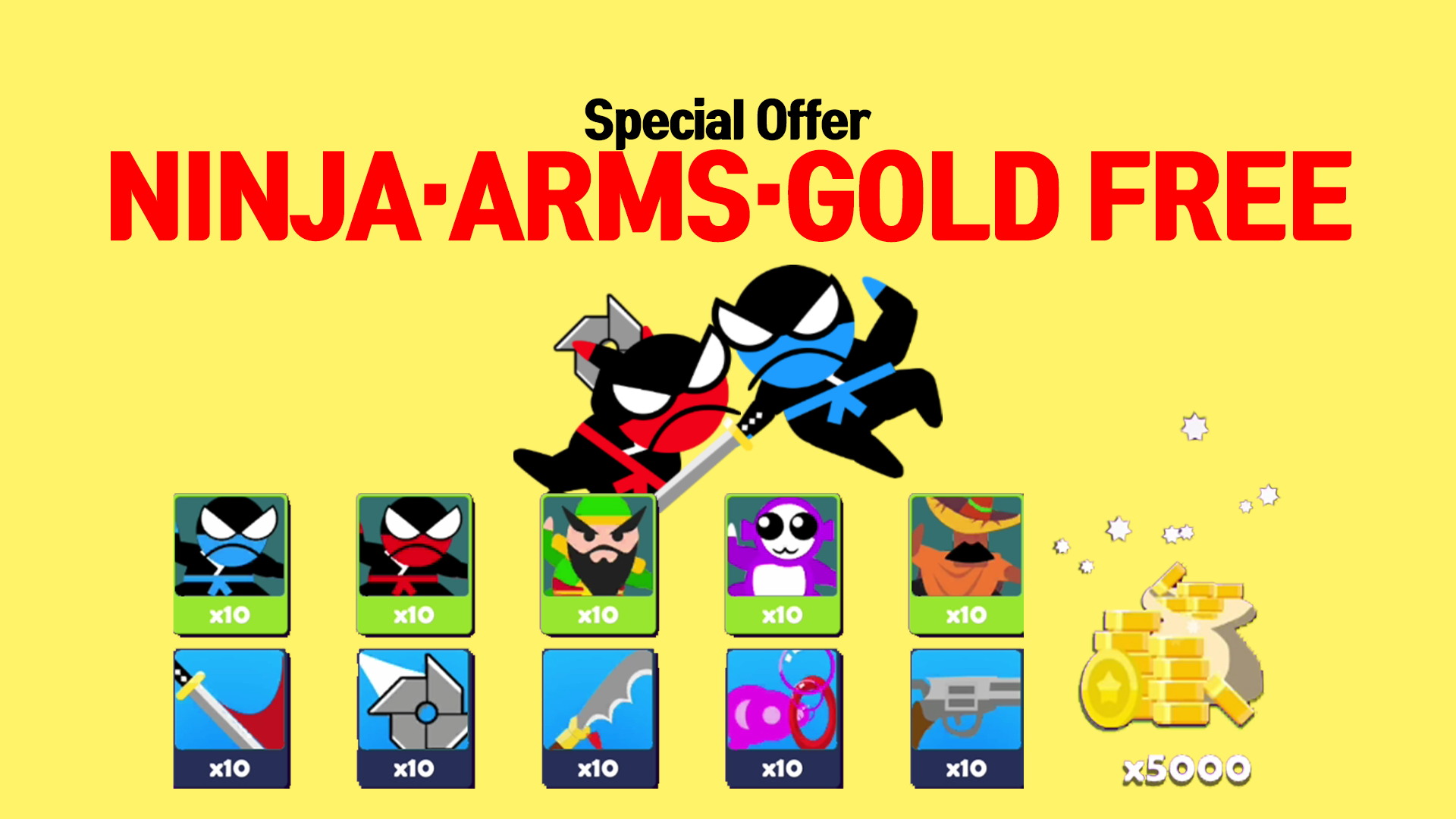 اسکرین شات 5 بازی Jumping Ninja Battle 2 Player