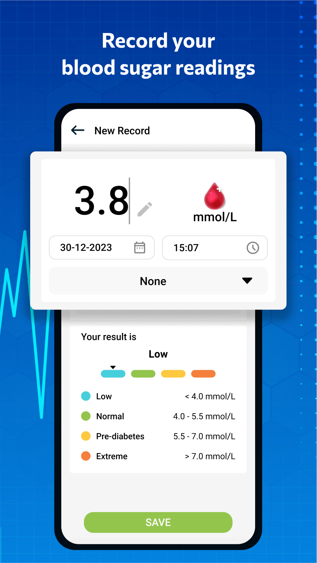 اسکرین شات 7 برنامه Blood pressure - Blood Sugar