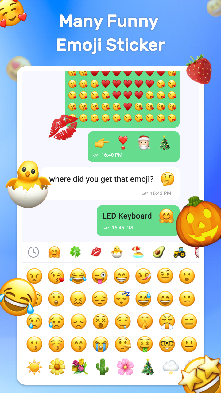 اسکرین شات 6 برنامه LED Keyboard: RGB Themes