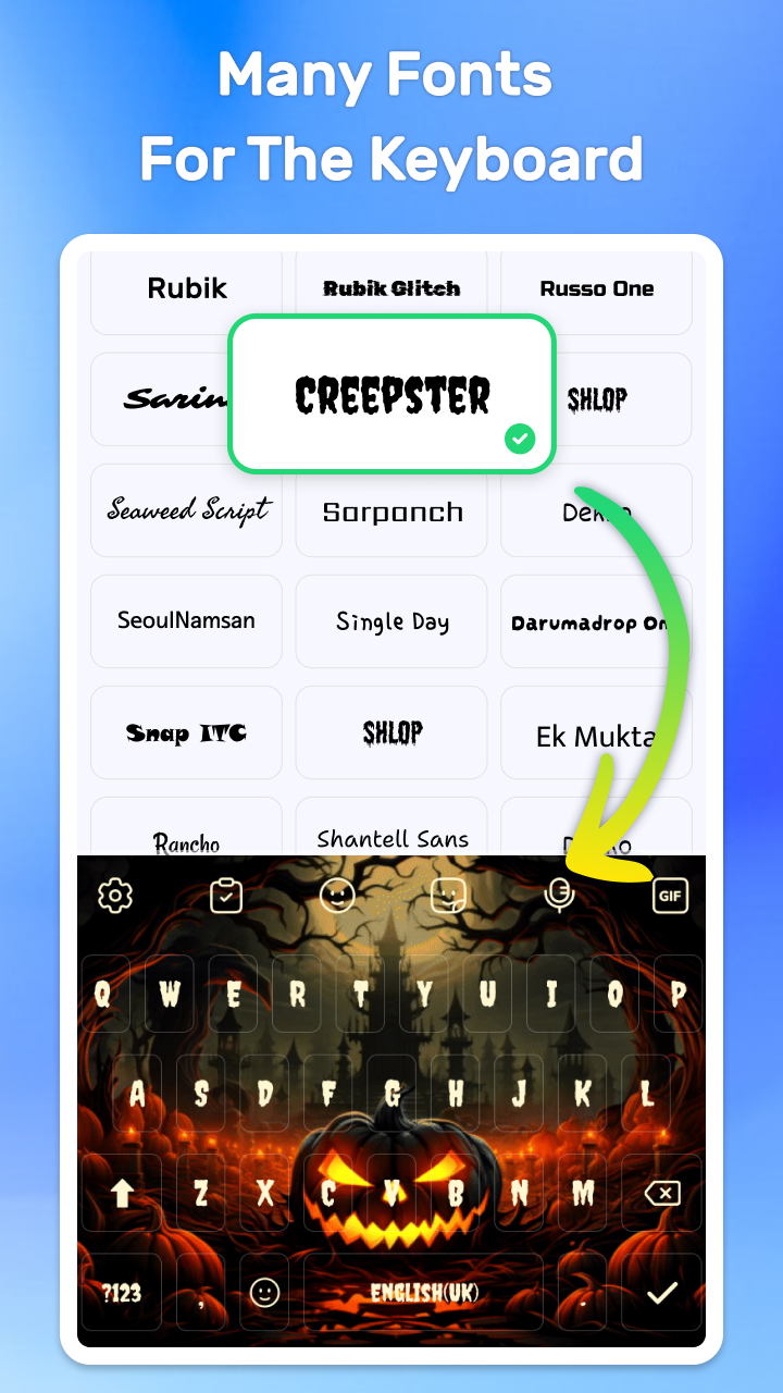 اسکرین شات 5 برنامه LED Keyboard: RGB Themes