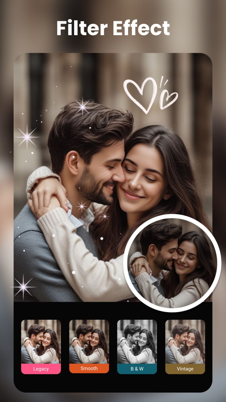 اسکرین شات 6 برنامه Love Collage & Photo Frames