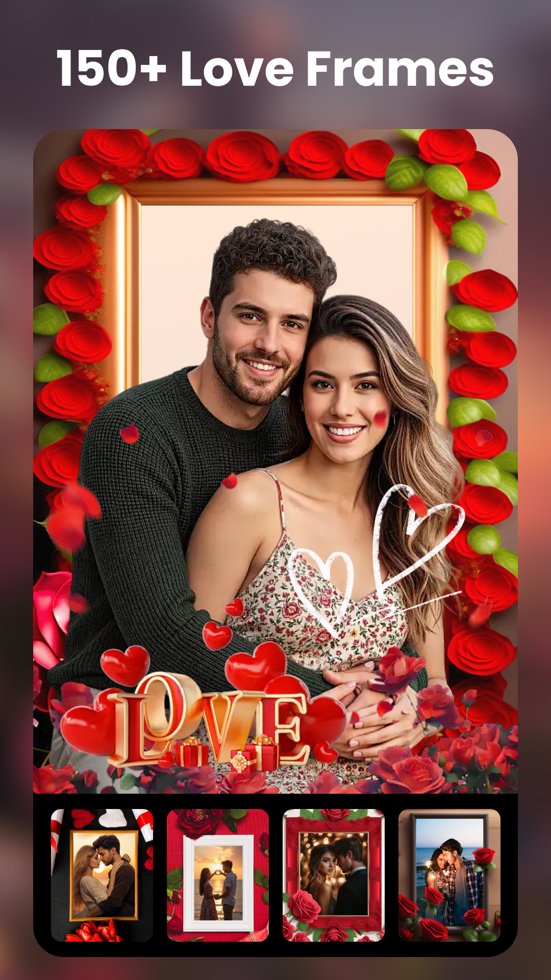 اسکرین شات 1 برنامه Love Collage & Photo Frames