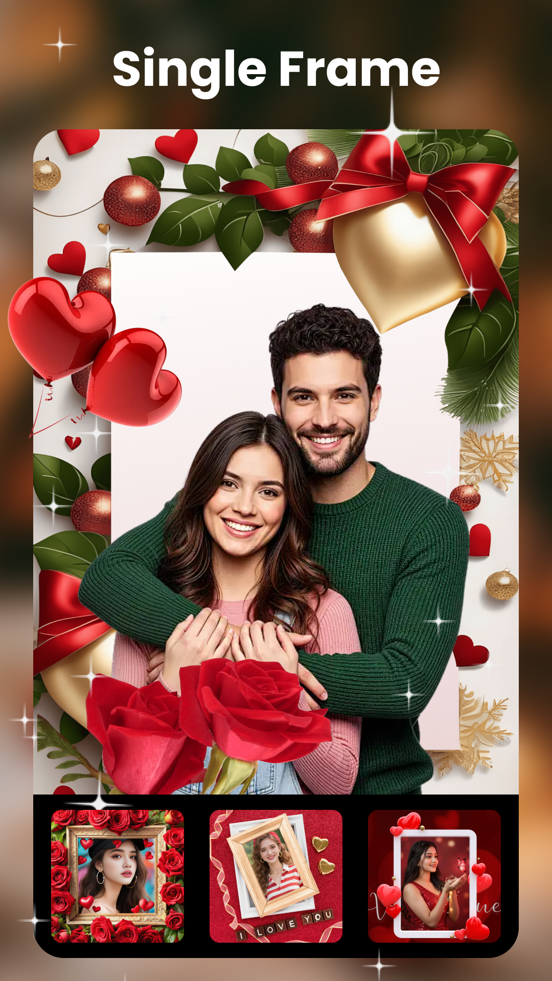 اسکرین شات 2 برنامه Love Collage & Photo Frames