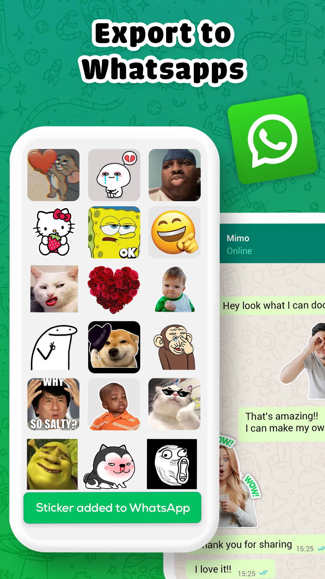 اسکرین شات 5 برنامه Sticker Maker – WA Stickers
