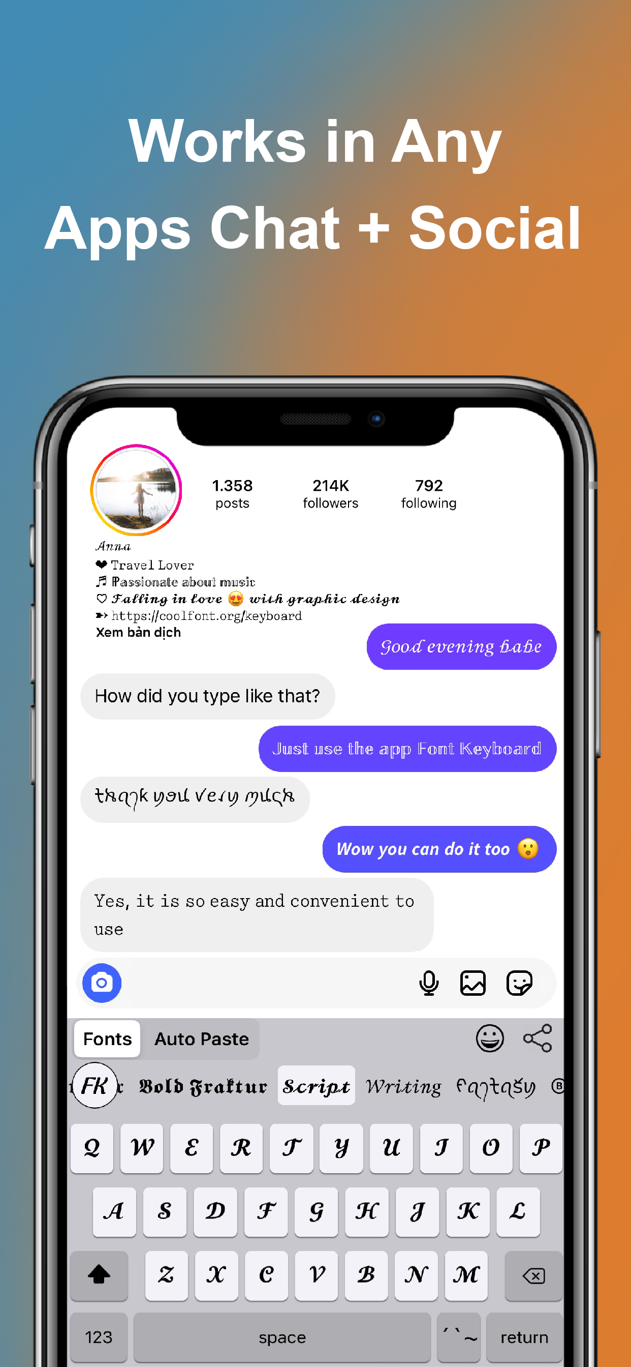 اسکرین شات 2 برنامه Font Keyboard